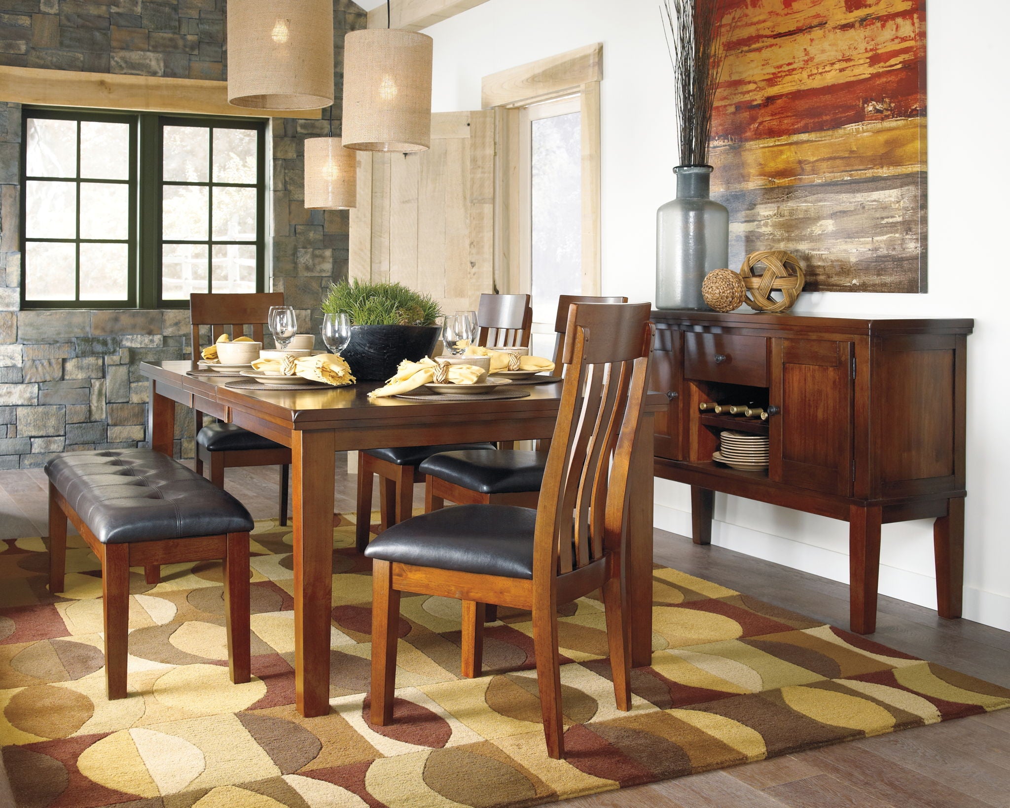 Ralene - Dining UPH Side Chair (Set of 2) - Medium Brown