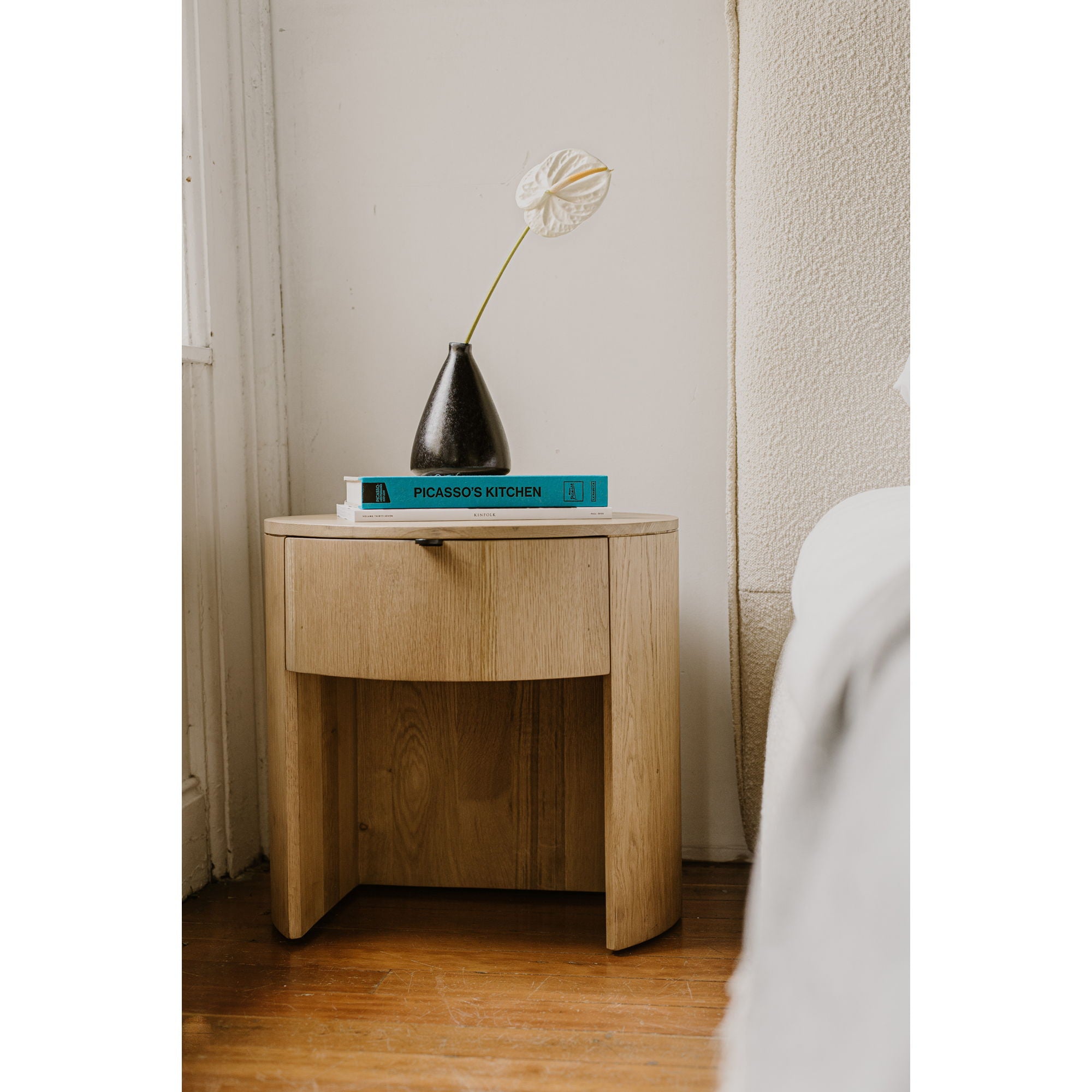 Theo - One Drawer Nightstand - Light Brown