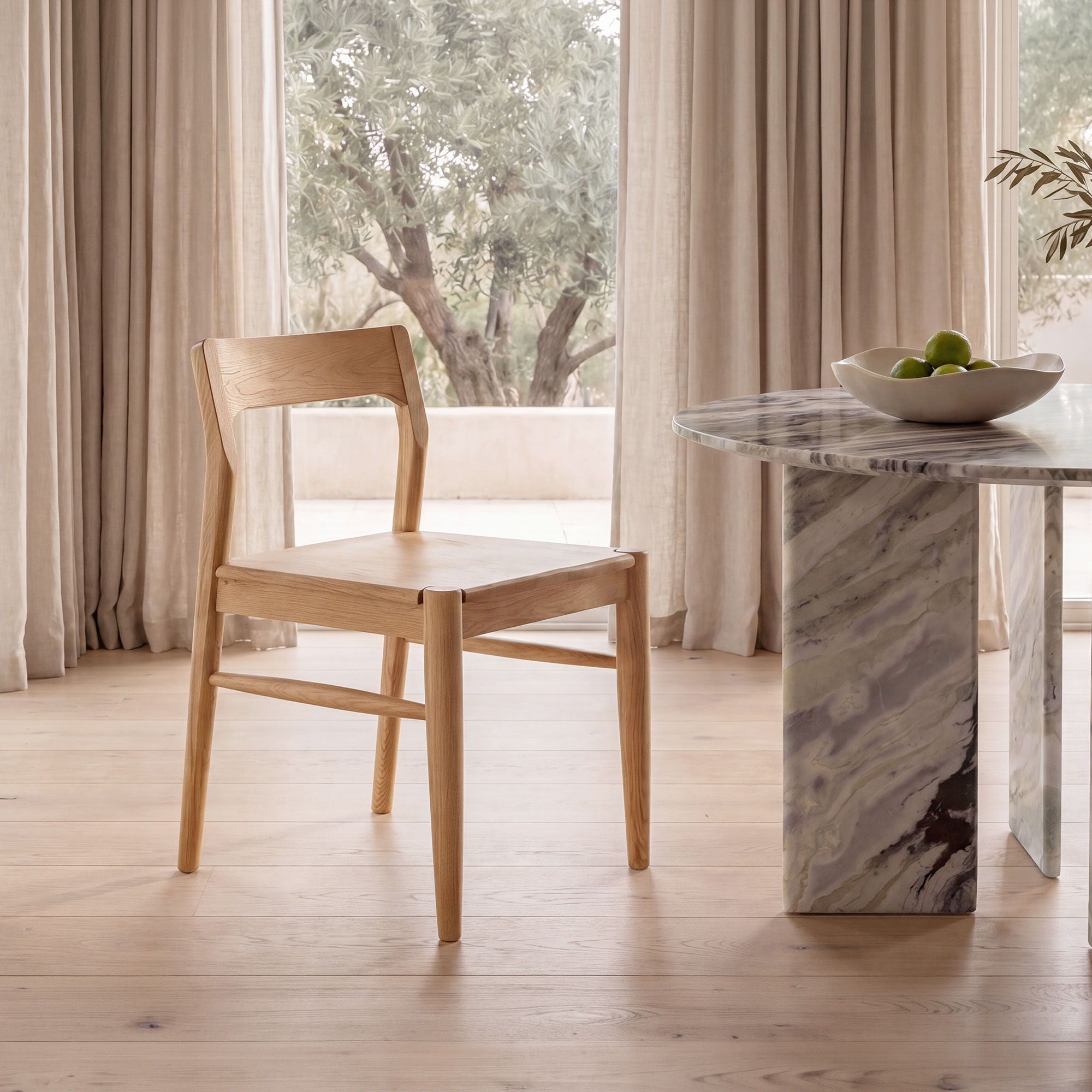 Owing - Dining Chair (Set of 2) - Natural Oak