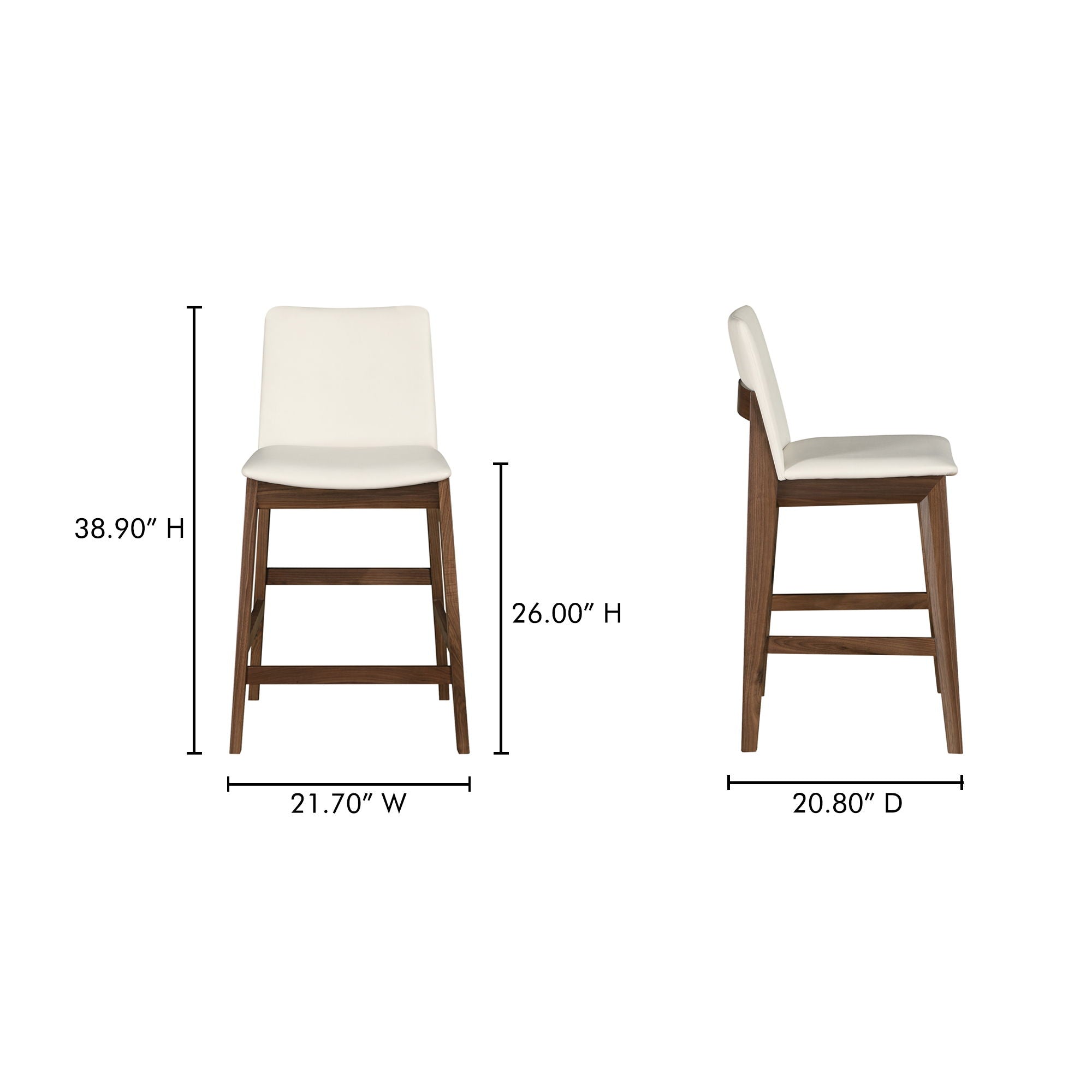 Deco - Counter Stool - White
