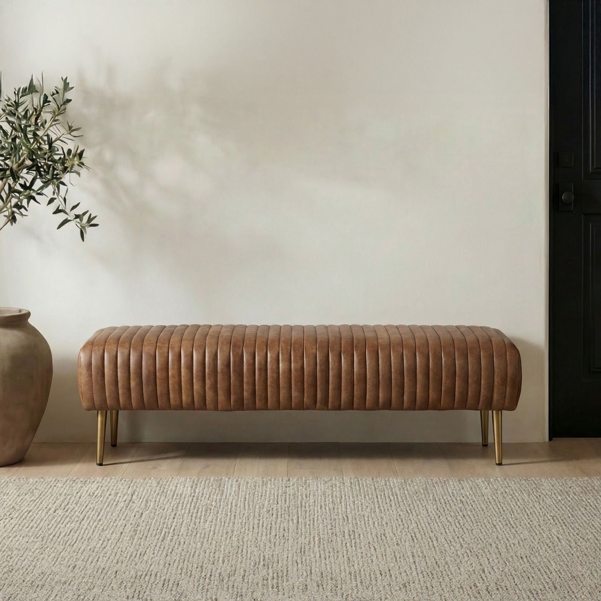 Endora - Bench - Light Brown