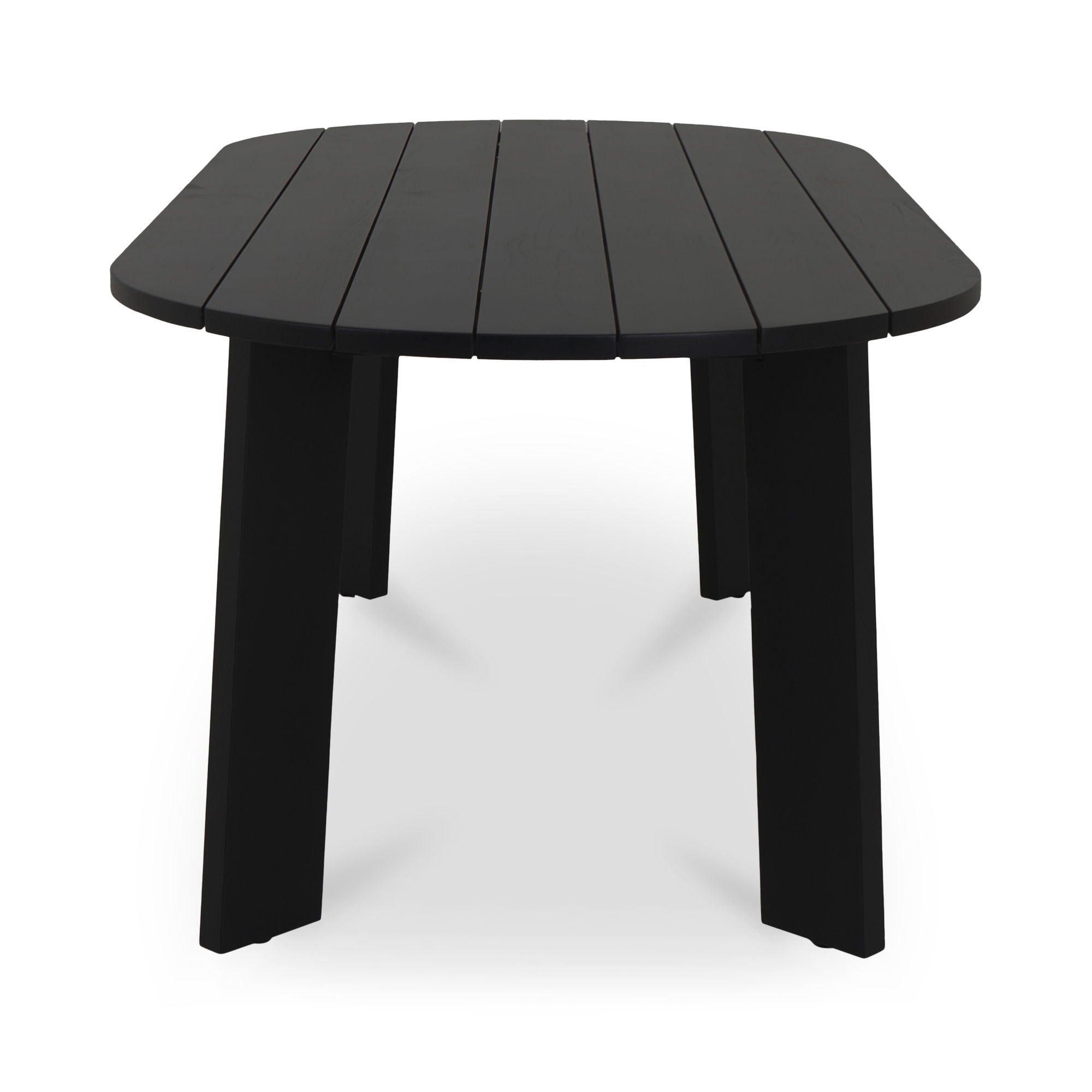 Delta - Oval Outdoor Dining Table - Black