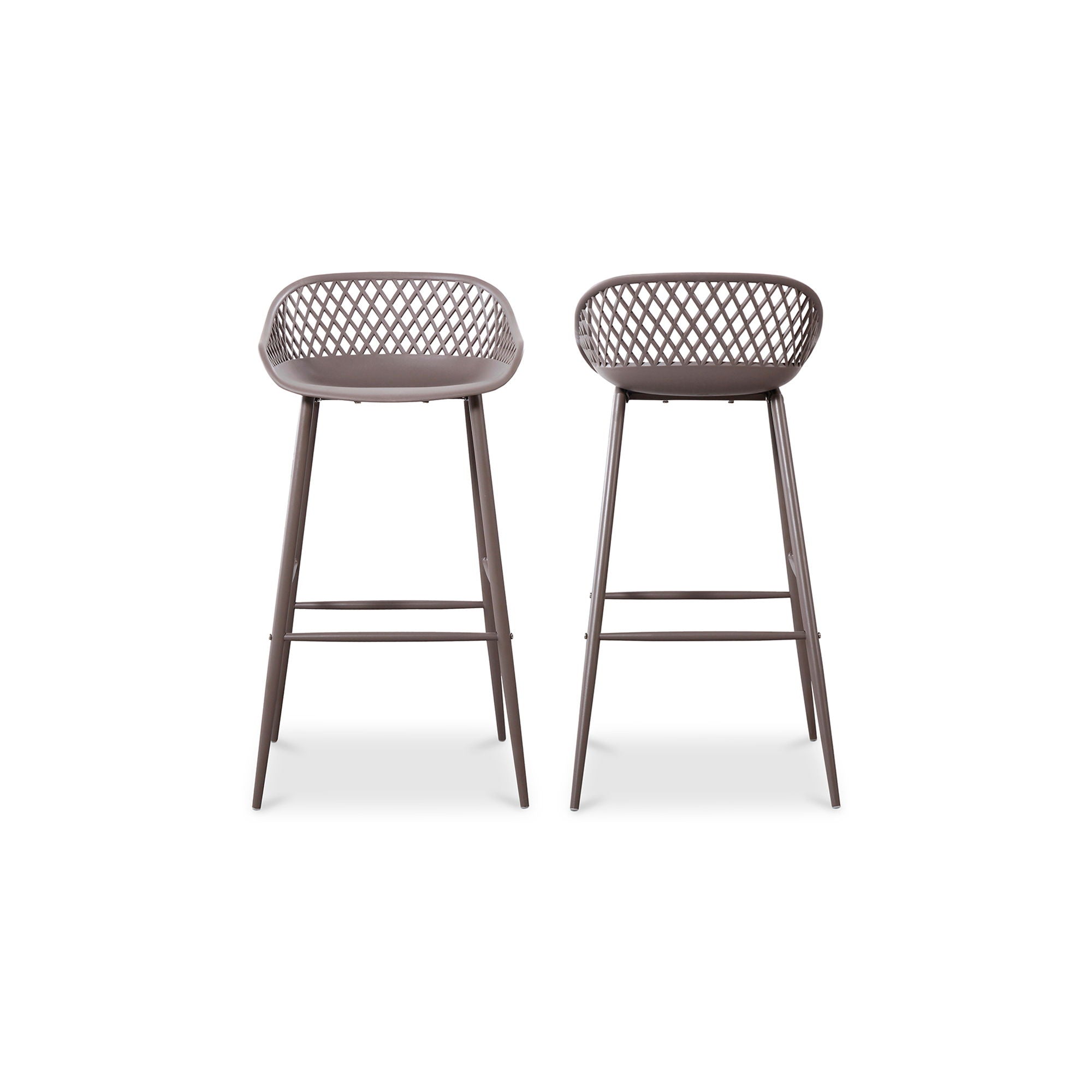 Piazza - Outdoor Barstool (Set of 2) - Gray