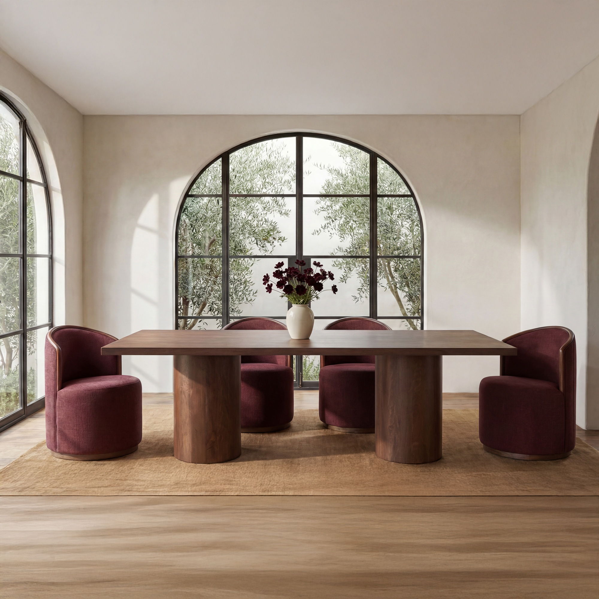 Hadley - Dining Table Small - Warm Brown