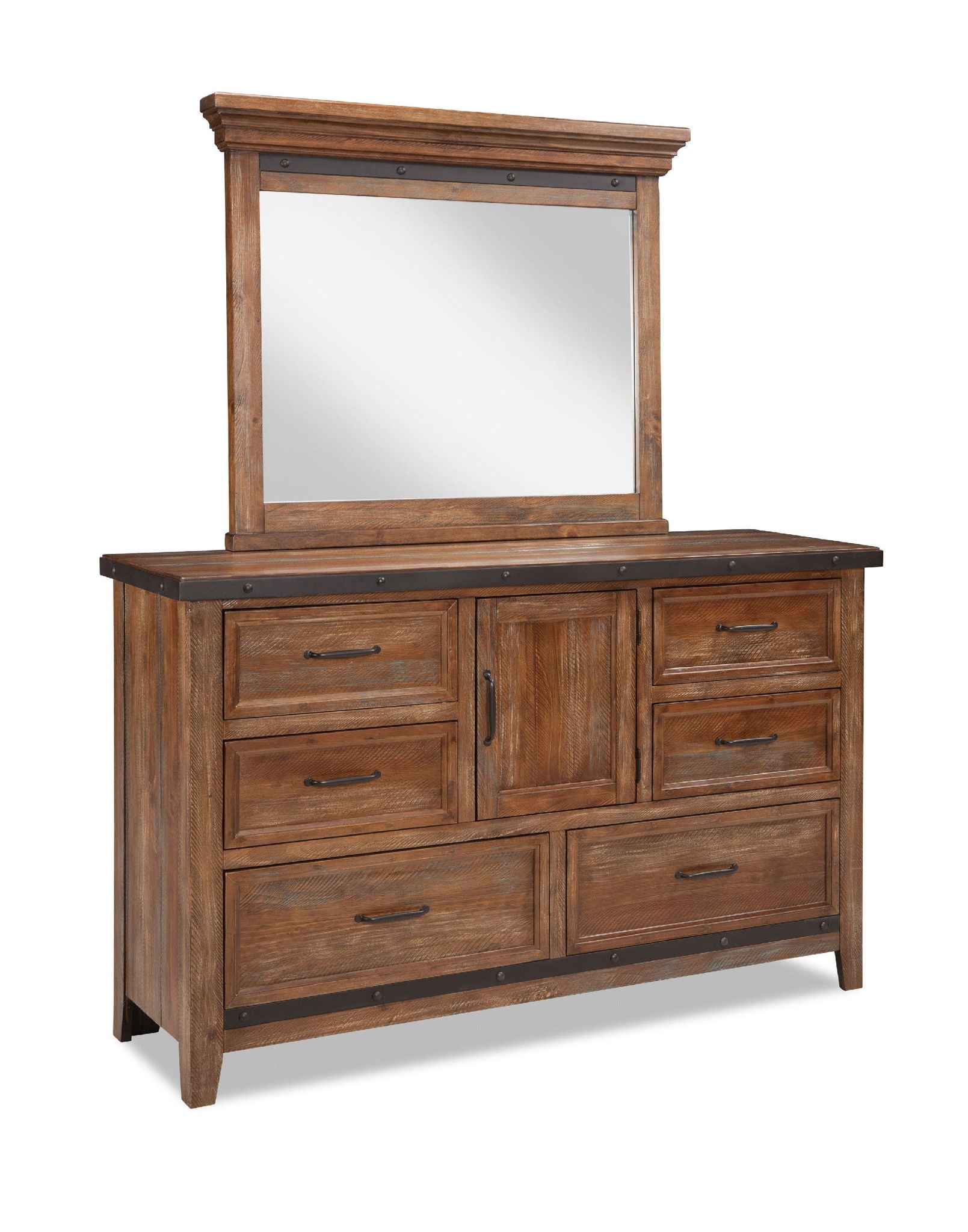 Taos - Landscape Mirror - Canyon Brown