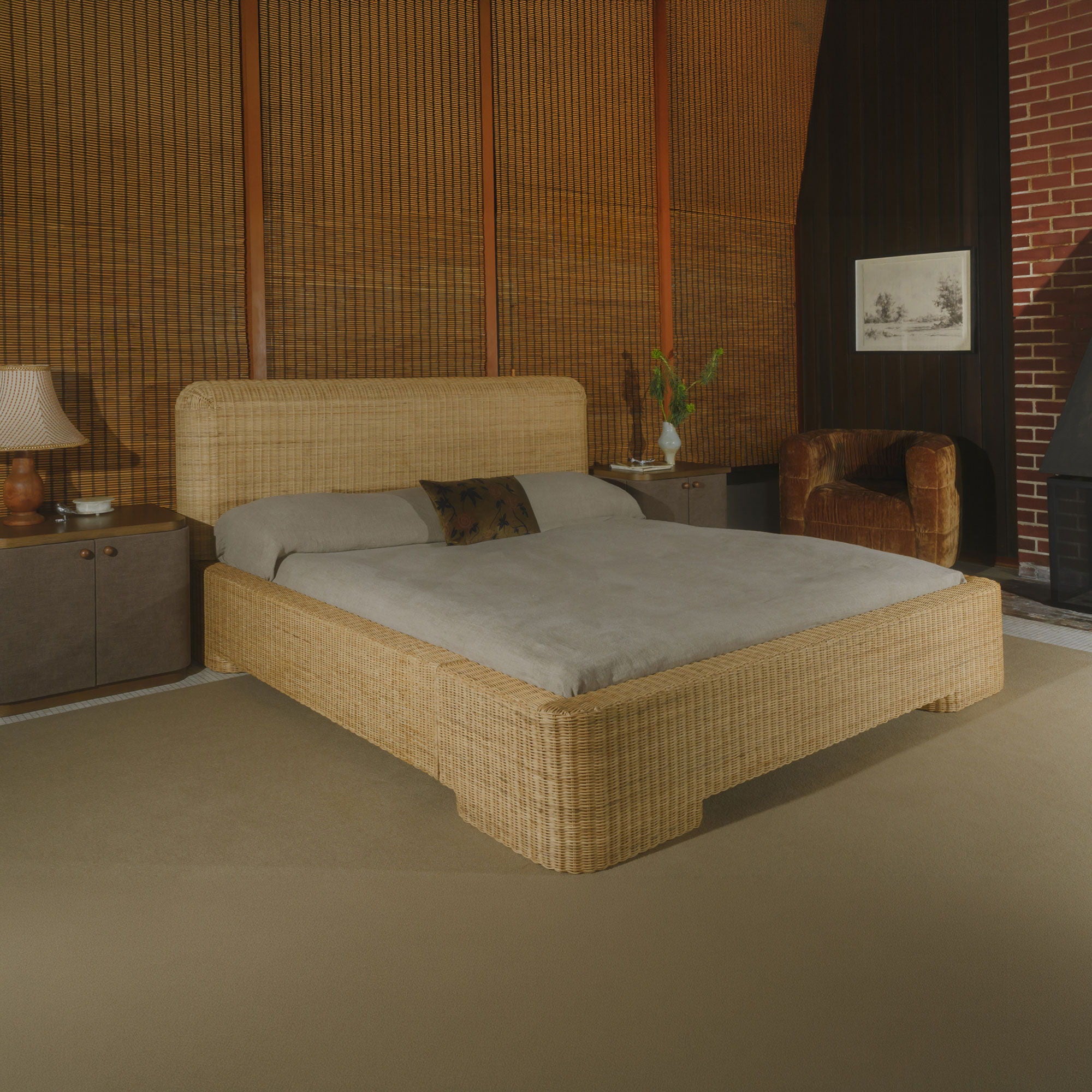Claudia - Queen Bed - Natural