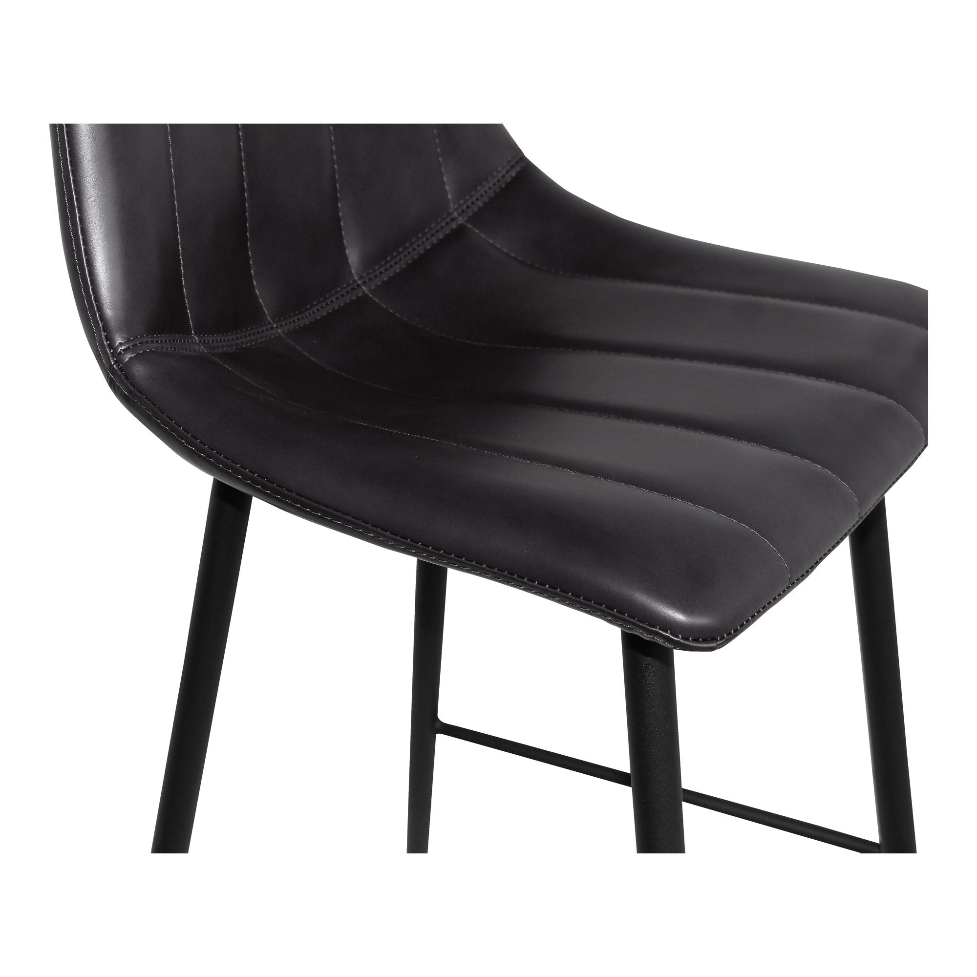 Alibi - Counter Stool (Set of 2) - Matte Black