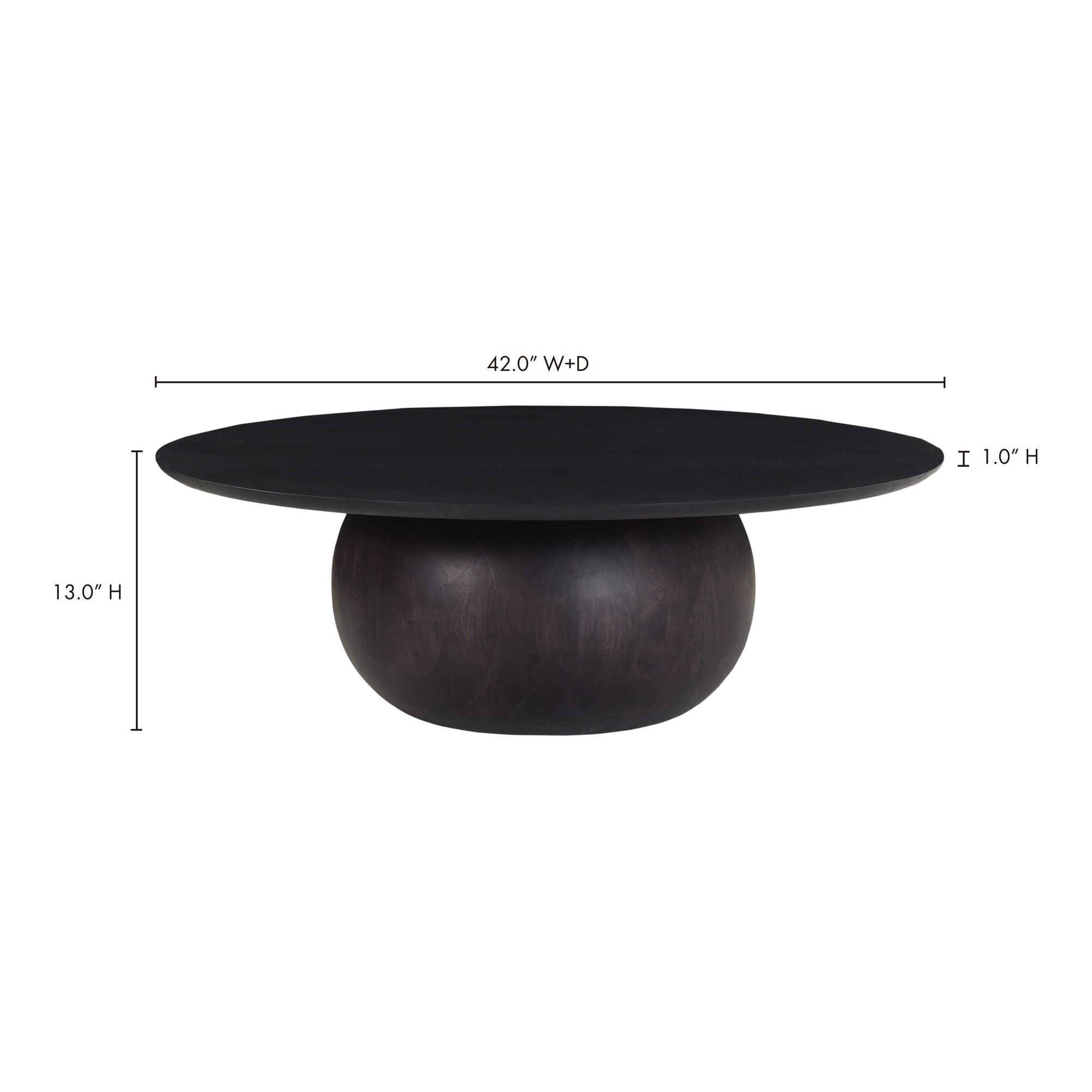 Bradbury - Large Wood Coffee Table - Black