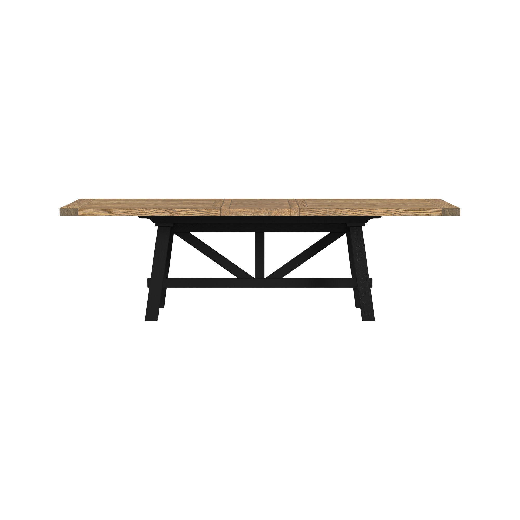 Hendricks - Trestle Table - Rustic Wheat / Raven