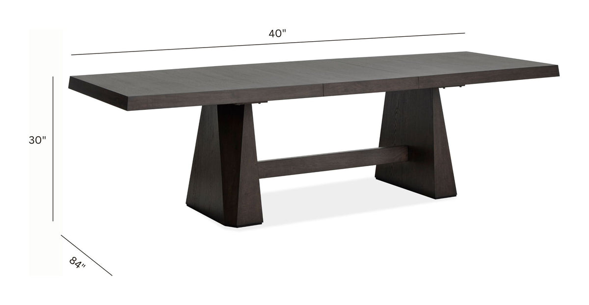 Tauren - Extendable Double Pedestal Dining Table - Coffee Bean
