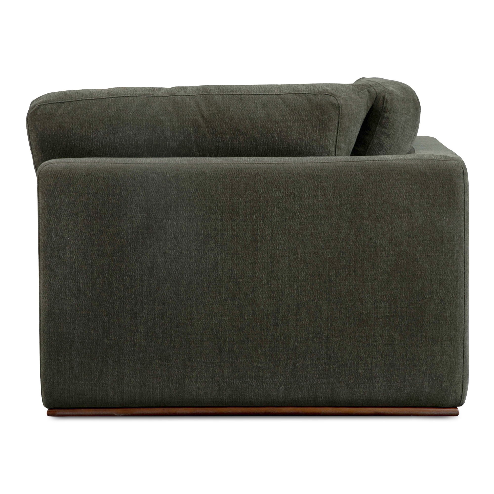 Rue - Corner Chair - Deep Green