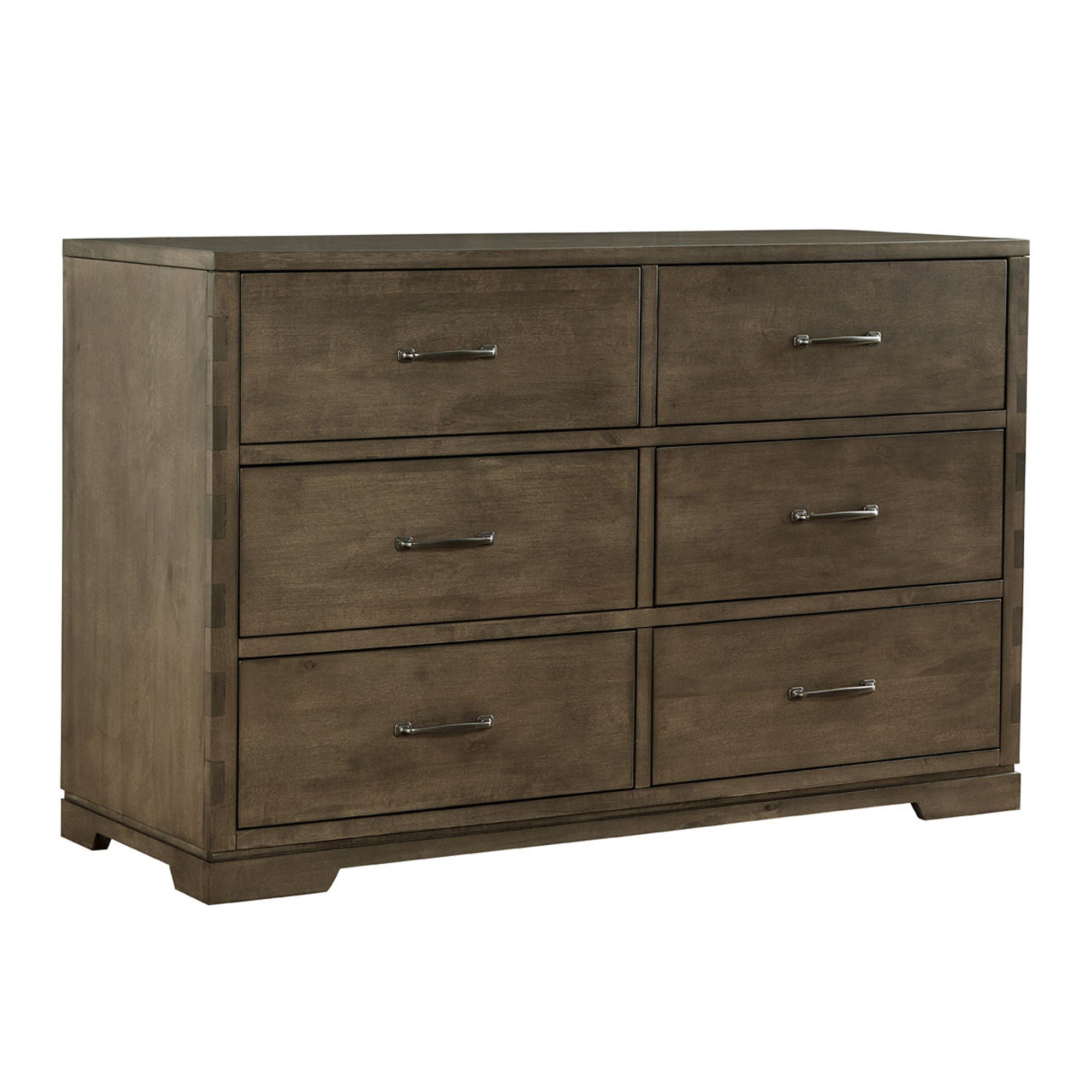 Dovetail - 6 Drawer Dresser - Graphite