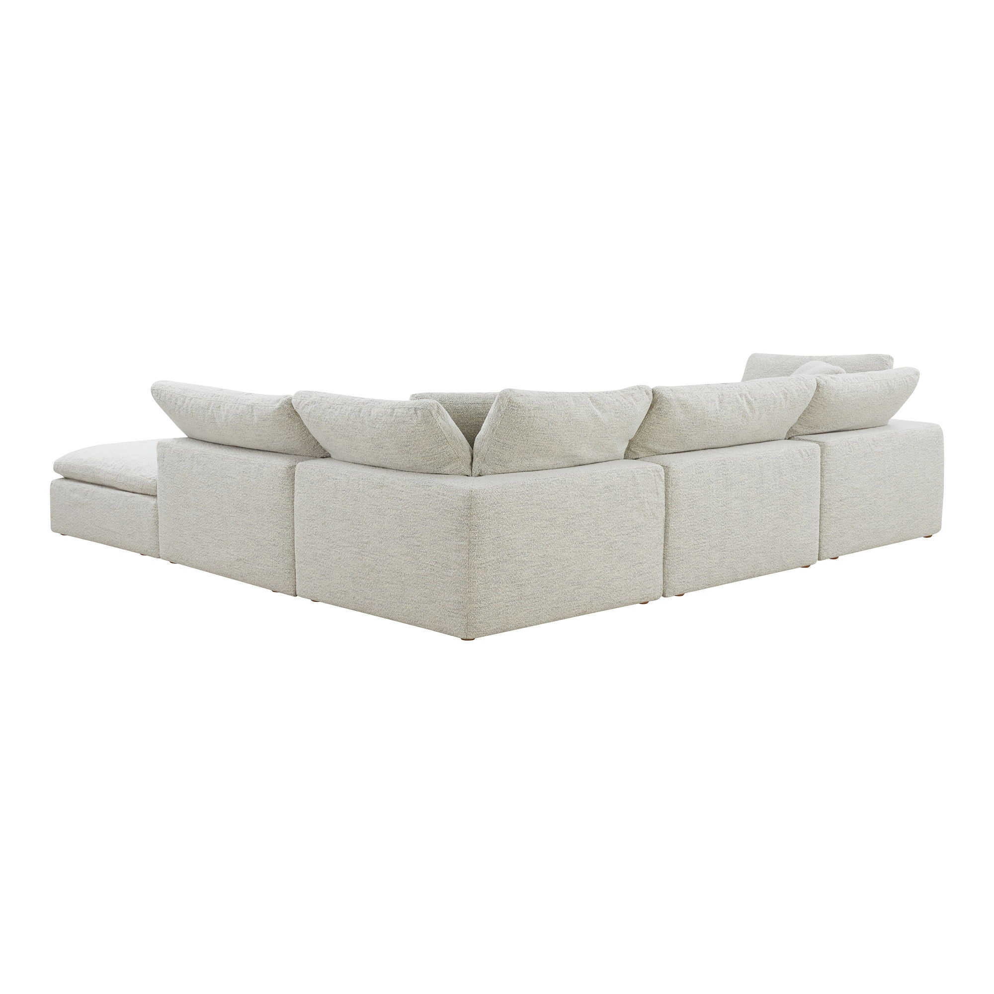Clay - Dream Modular Sectional - Pearl Silver