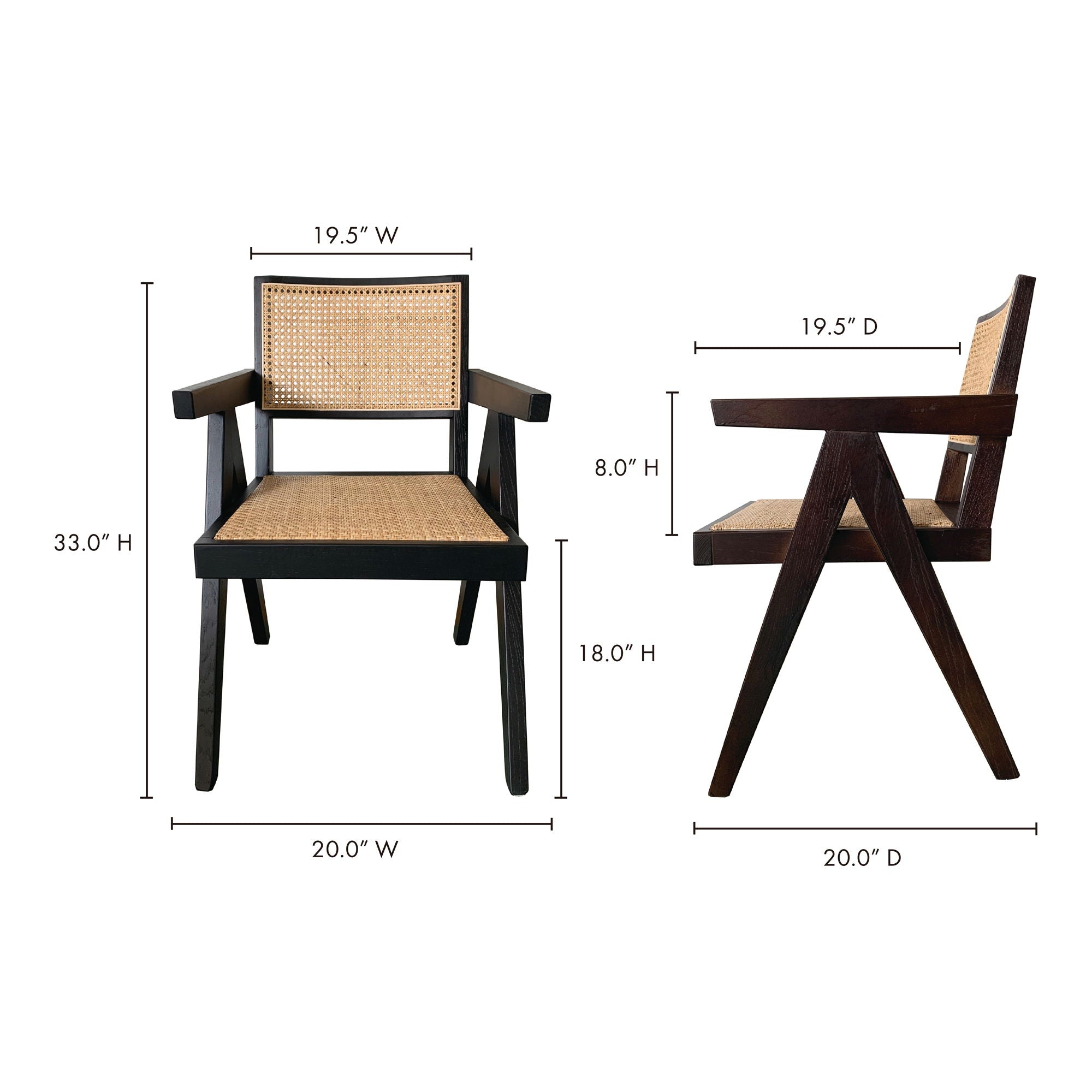 Takashi - Chair (Set of 2) - Dark Brown