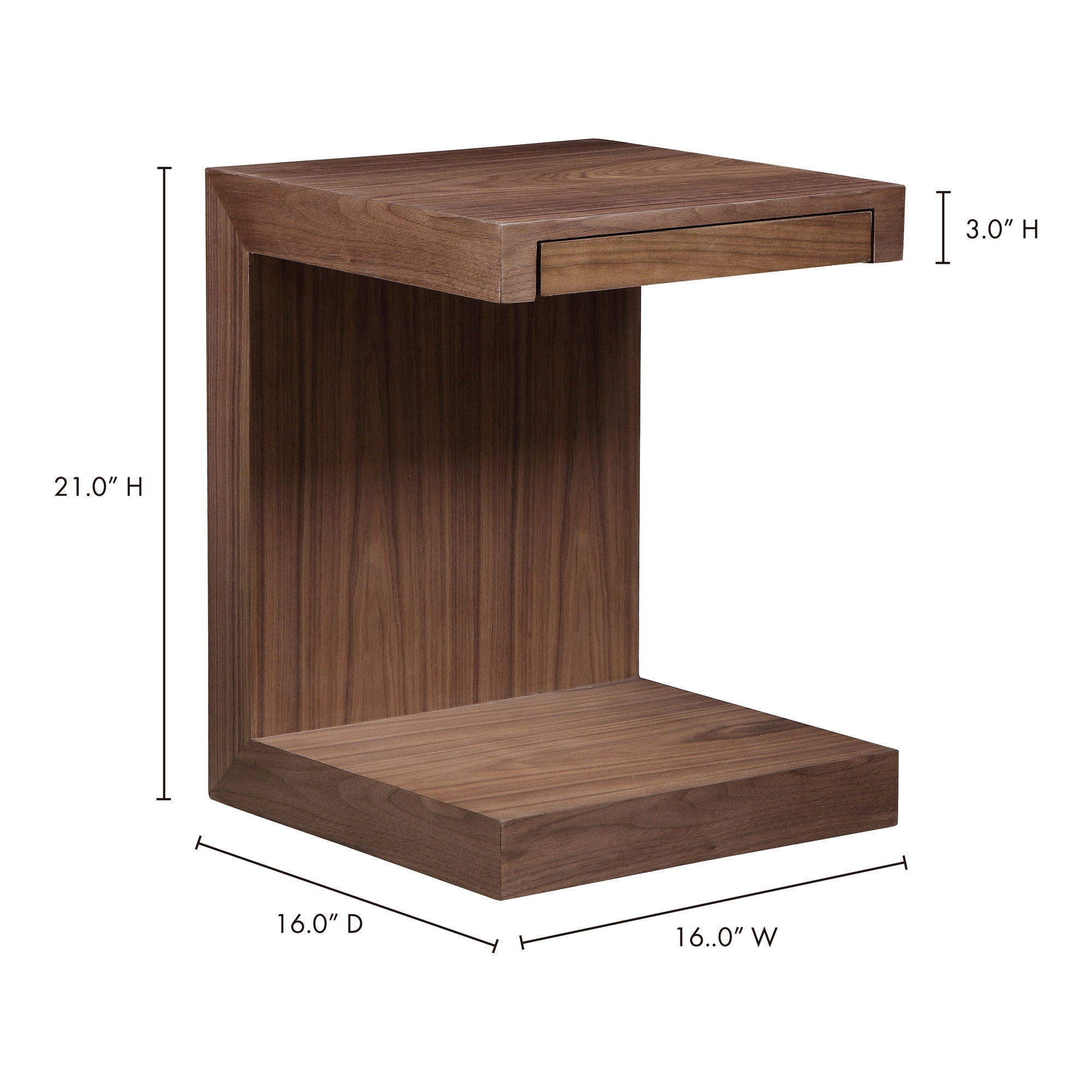 Zio - Sidetable - Walnut