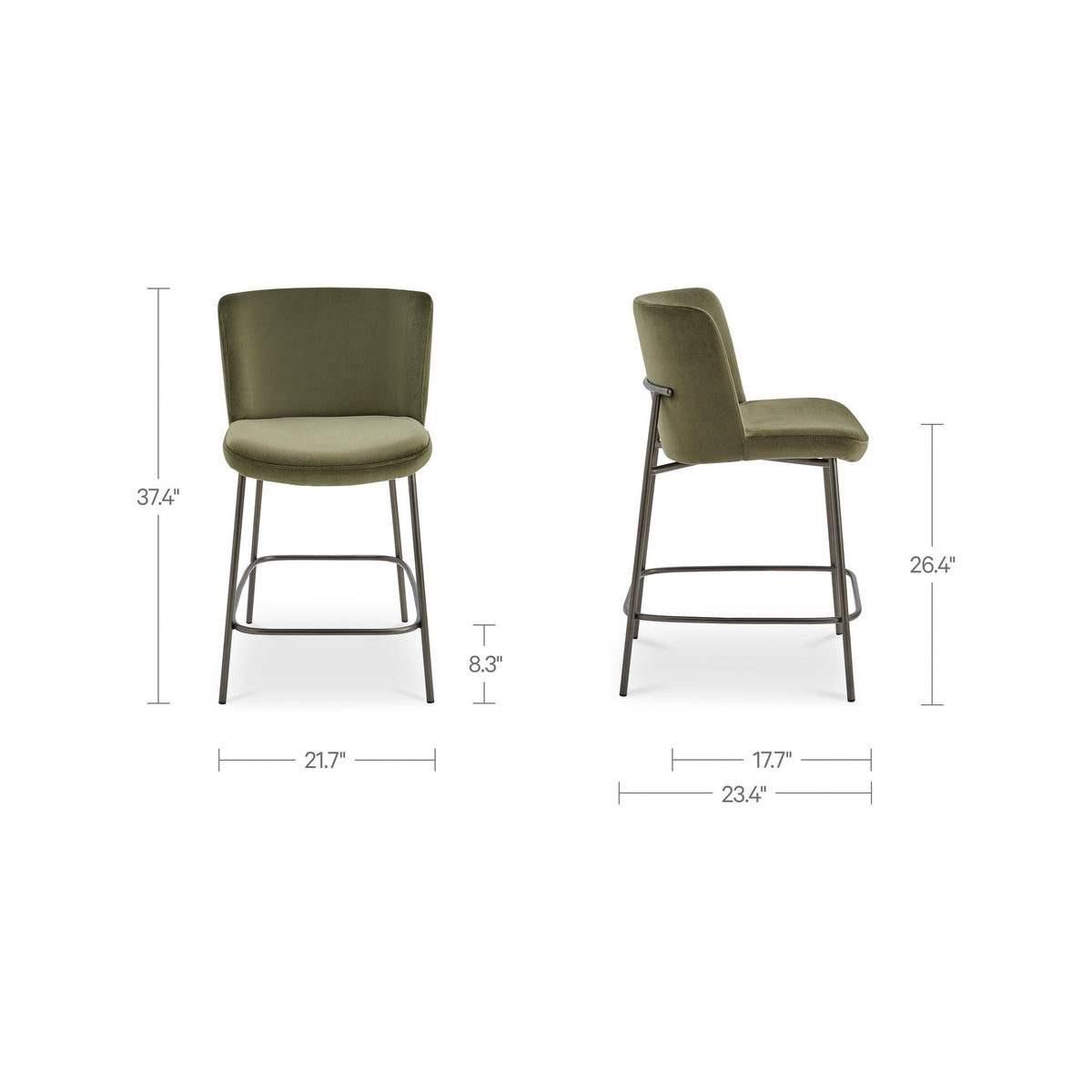 Early - Counter Stool - Green
