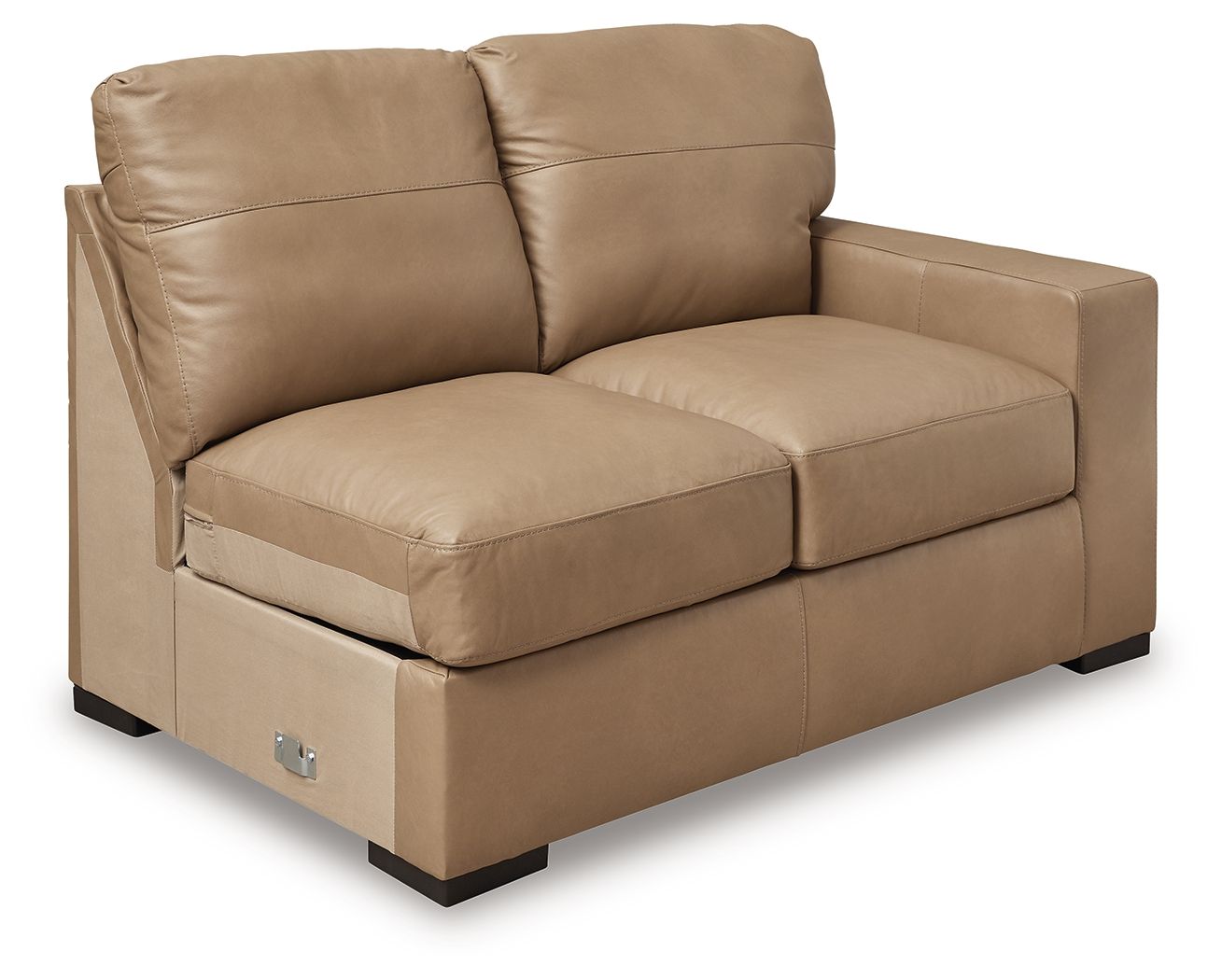 Bandon - Toffee - 3-Piece Sectional With Raf Loveseat - Leather Match