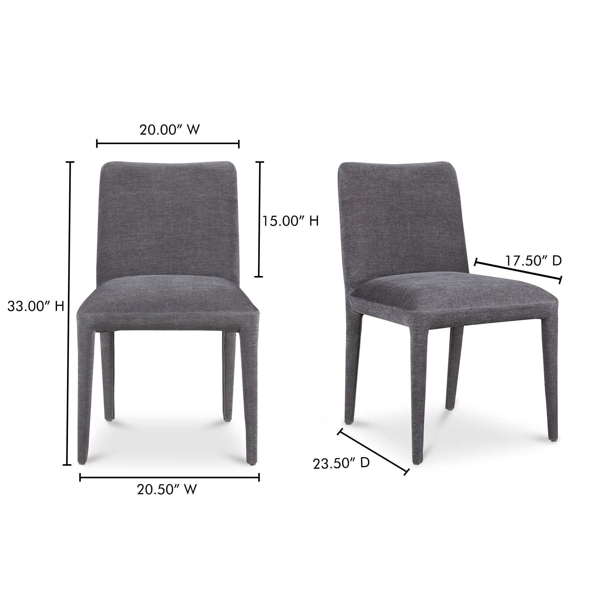 Calla - Dining Chair (Set of 2) - Dark Gray