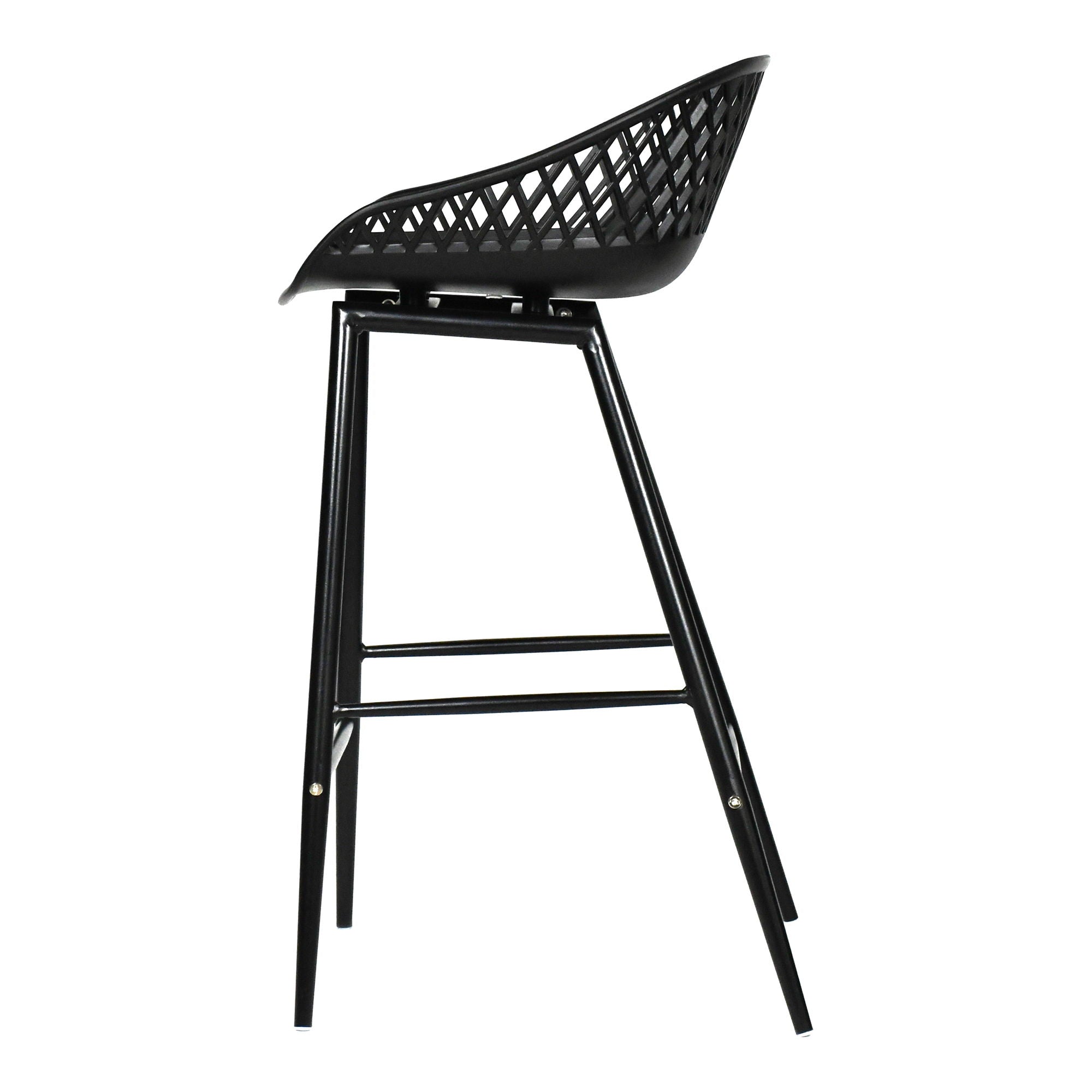 Piazza - Outdoor Counter Stool (Set of 2) - Black