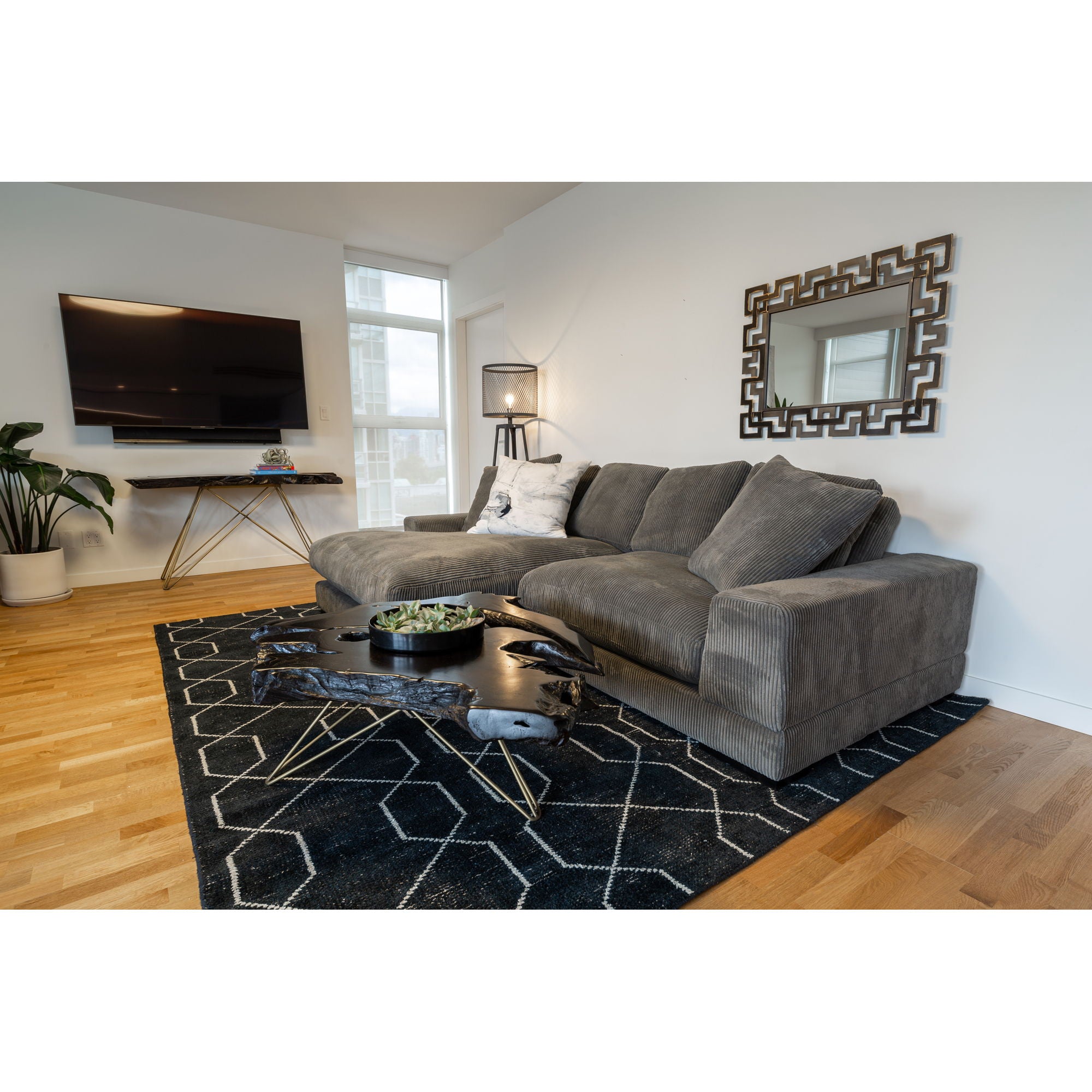 Plunge - Sectional - Gray