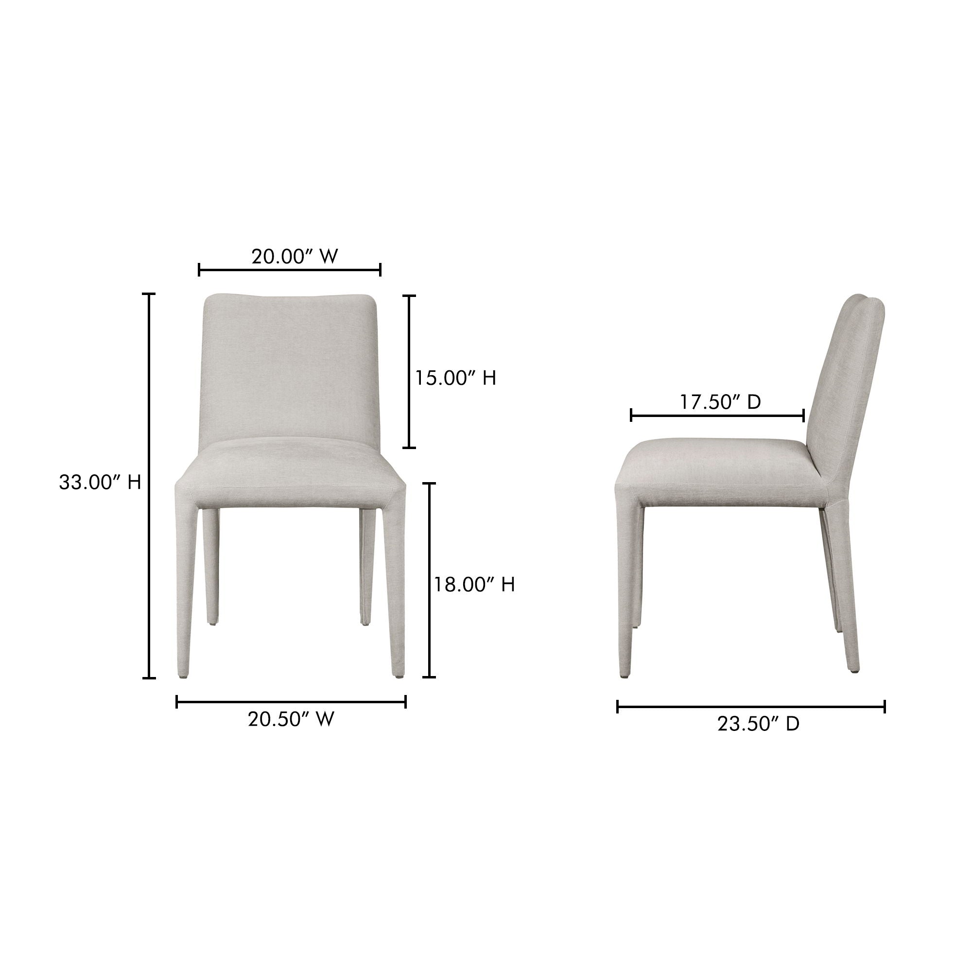Calla - Dining Chair (Set of 2) - Light Gray