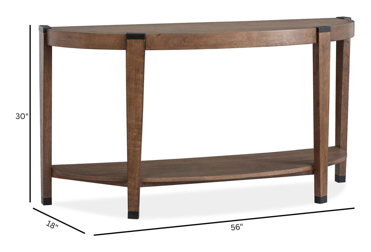 Kaysen - Demilune Sofa Table - Wallaby