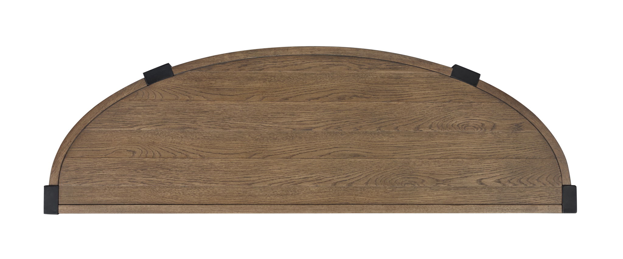 Kaysen - Demilune Sofa Table - Dark Brown