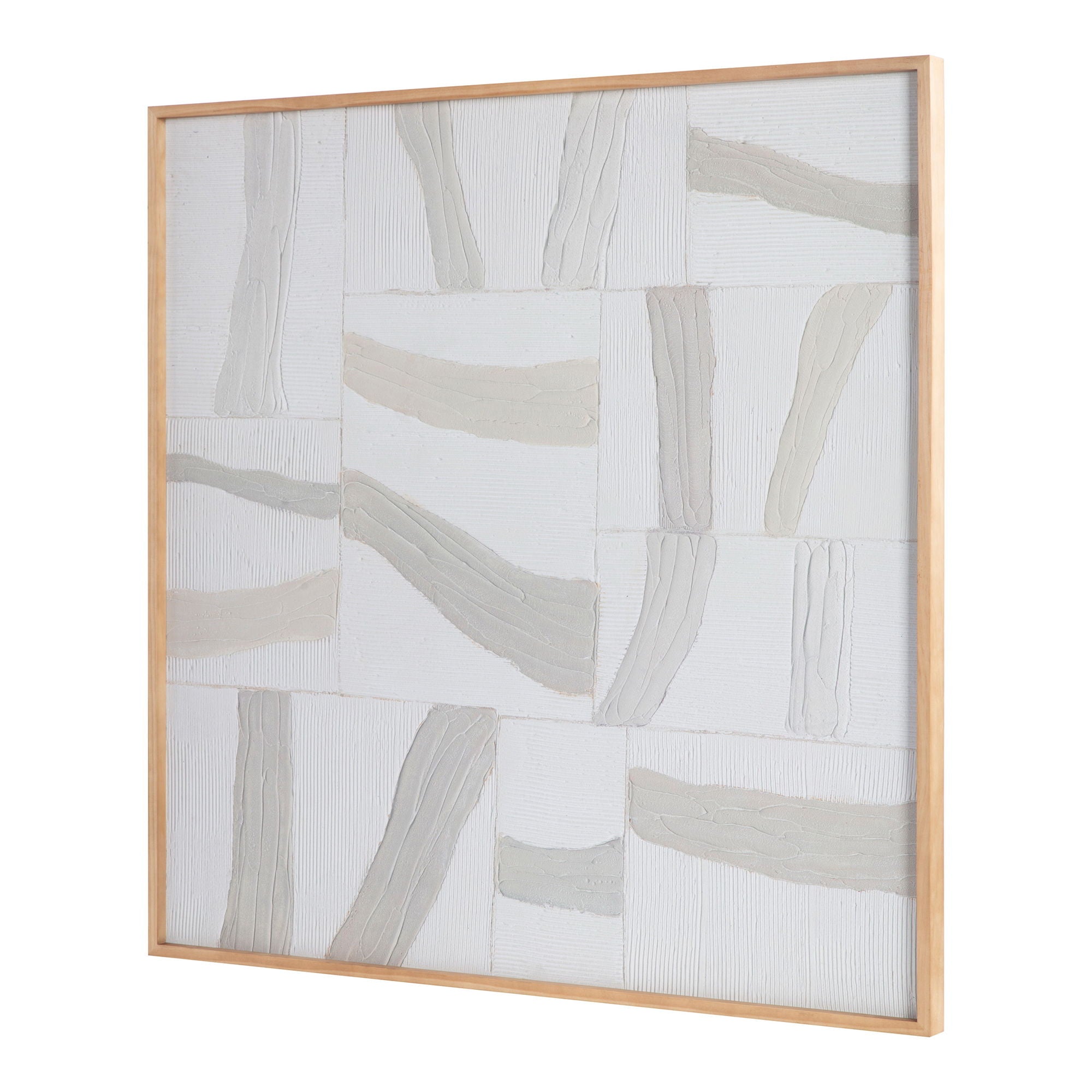 Configured - Framed Painting - White