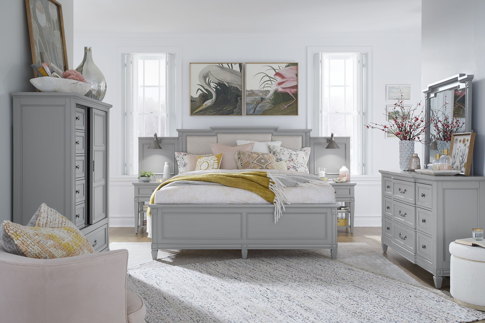 Glenbrook - Complete Wall Bed With Upholstered Headboar