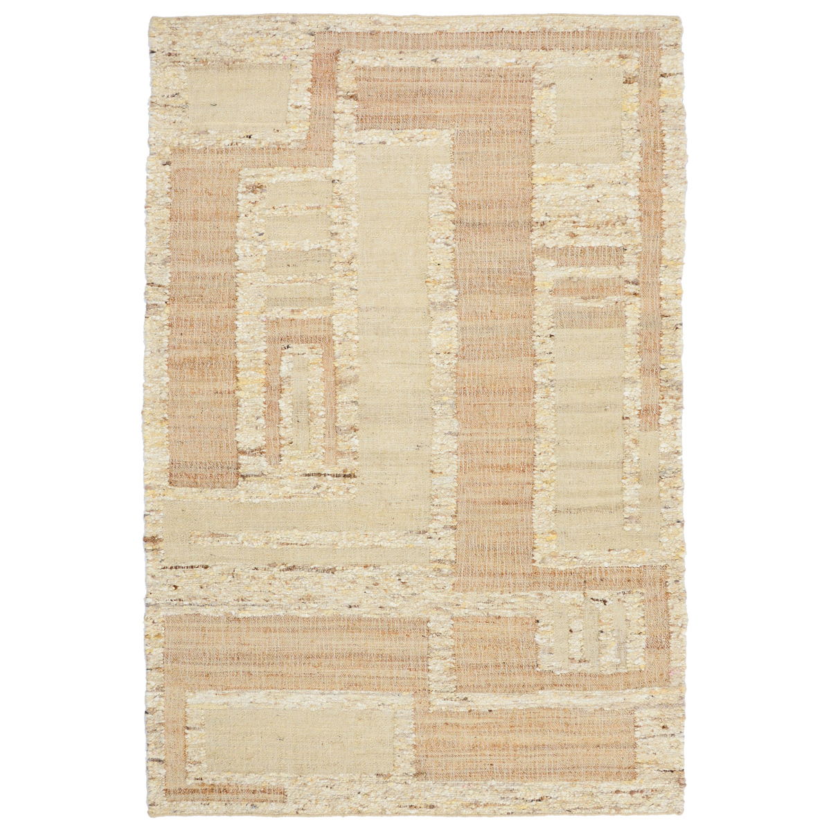 Comporta - 1' x 1' Muda Rug - Natural/Ivory