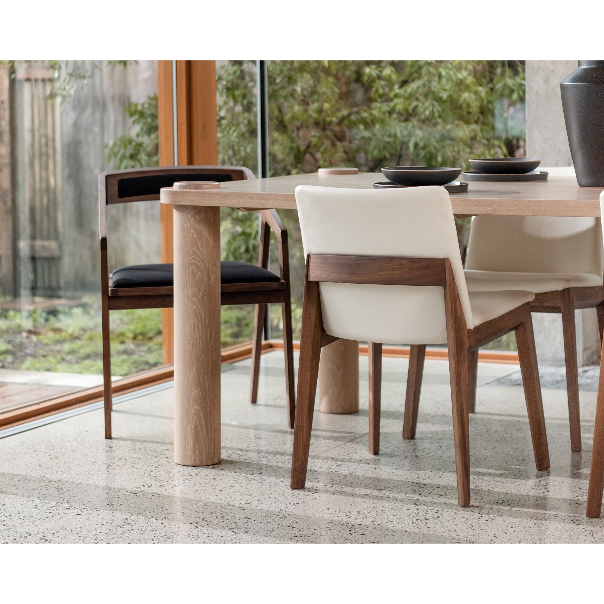 Deco - PVC Dining Chair (Set of 2) - Cream White
