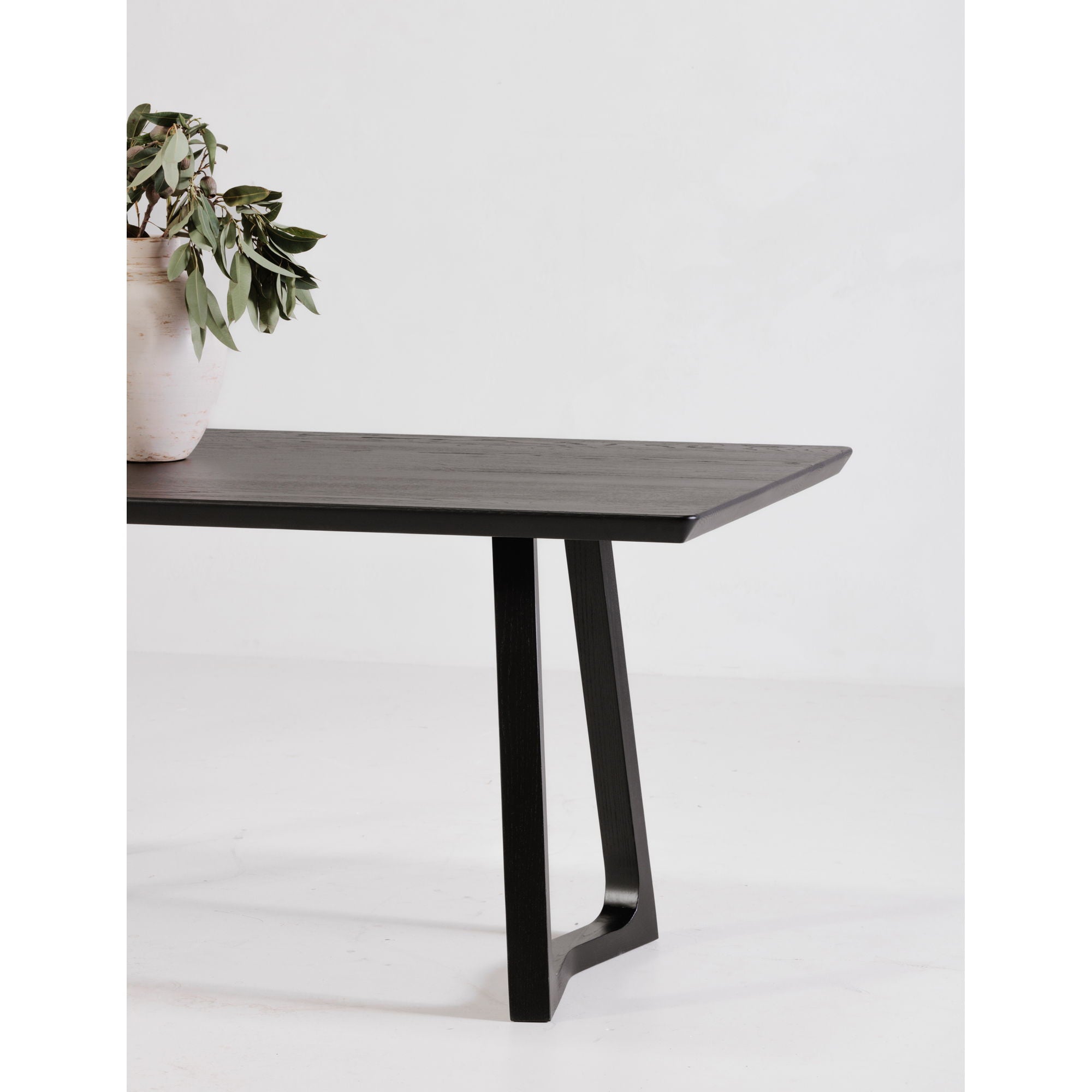 Silas - Dining Table - Black Ash