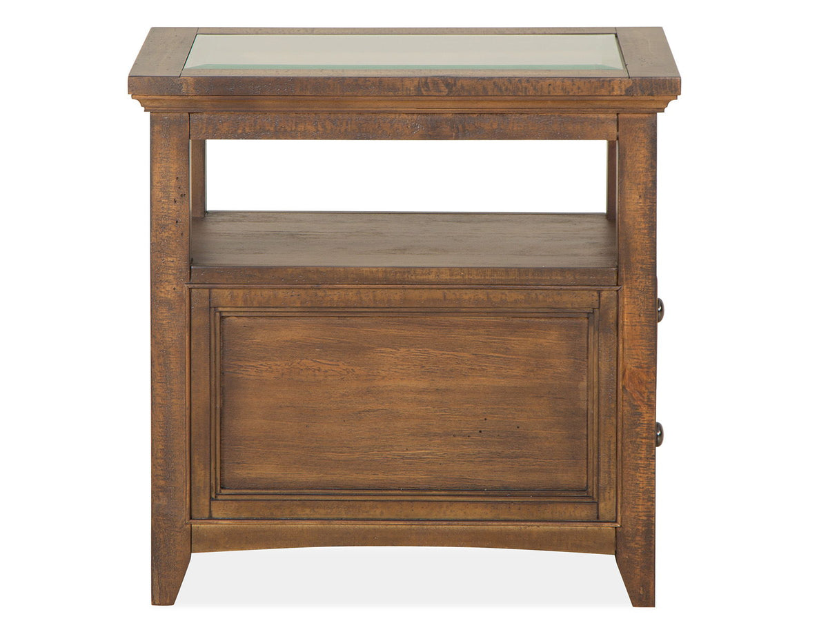 Bay Creek - Chairside End Table - Toasted Nutmeg