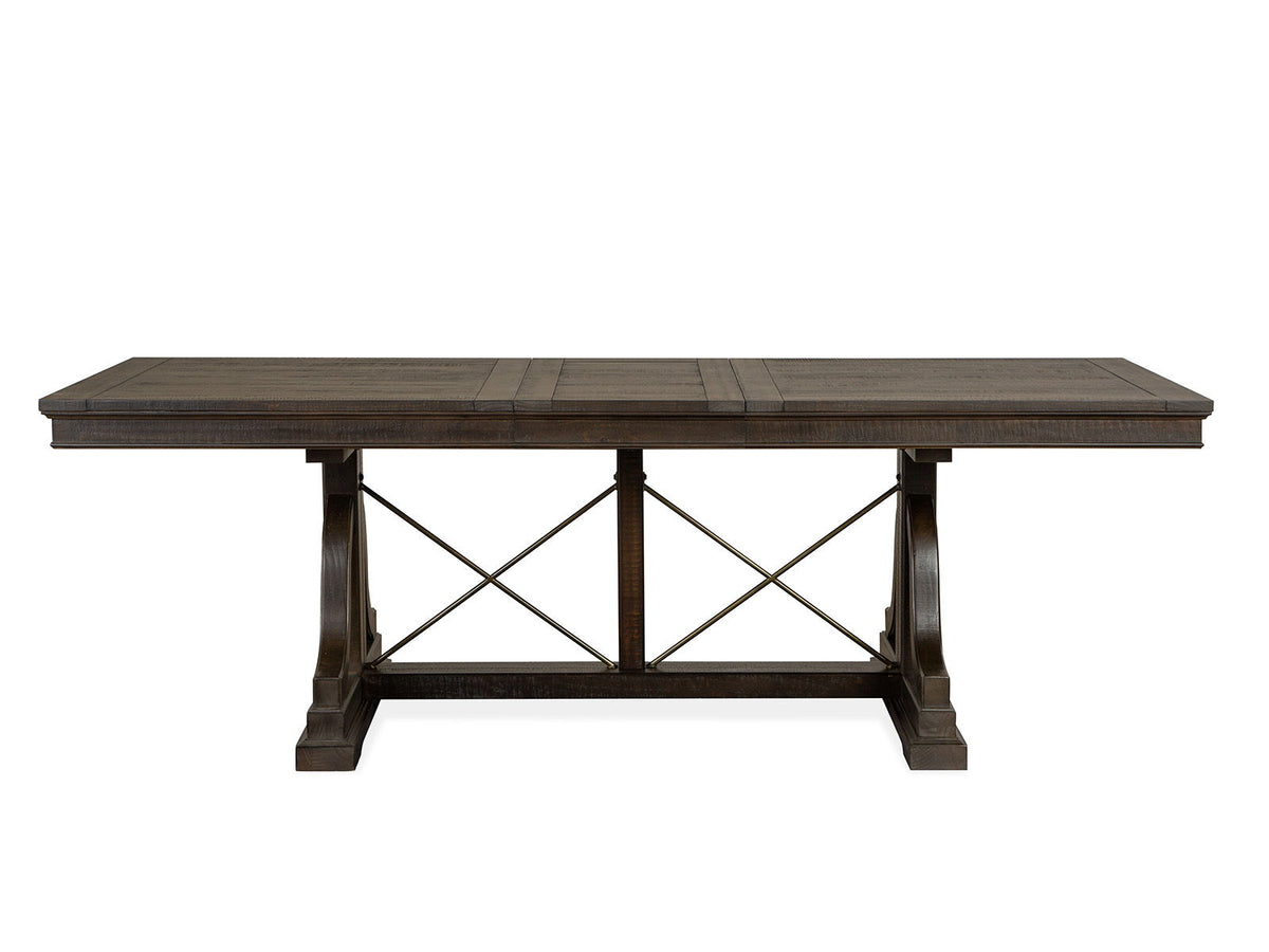 Westley Falls - Trestle Dining Table - Graphite