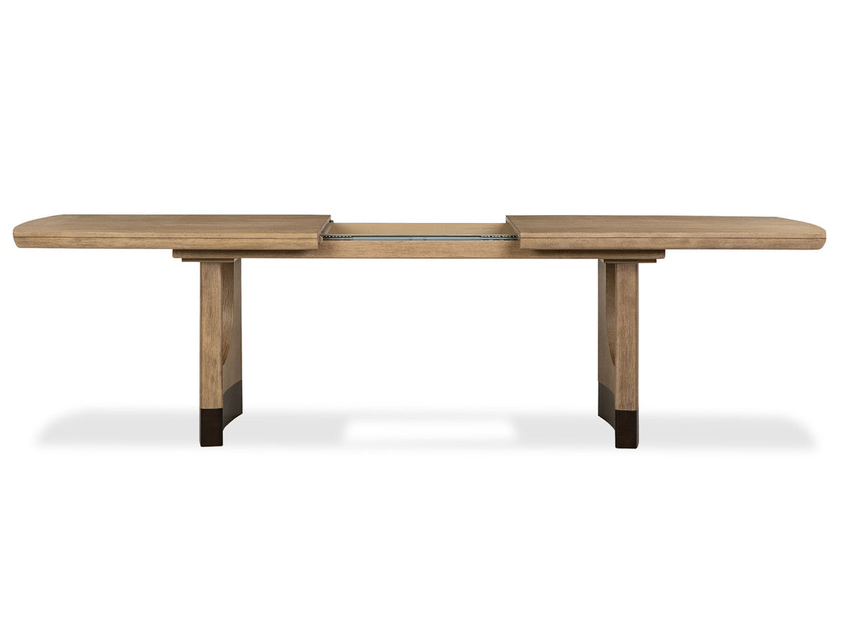 Tristan - Extendable Trestle Dining Table - Swiss Coffee