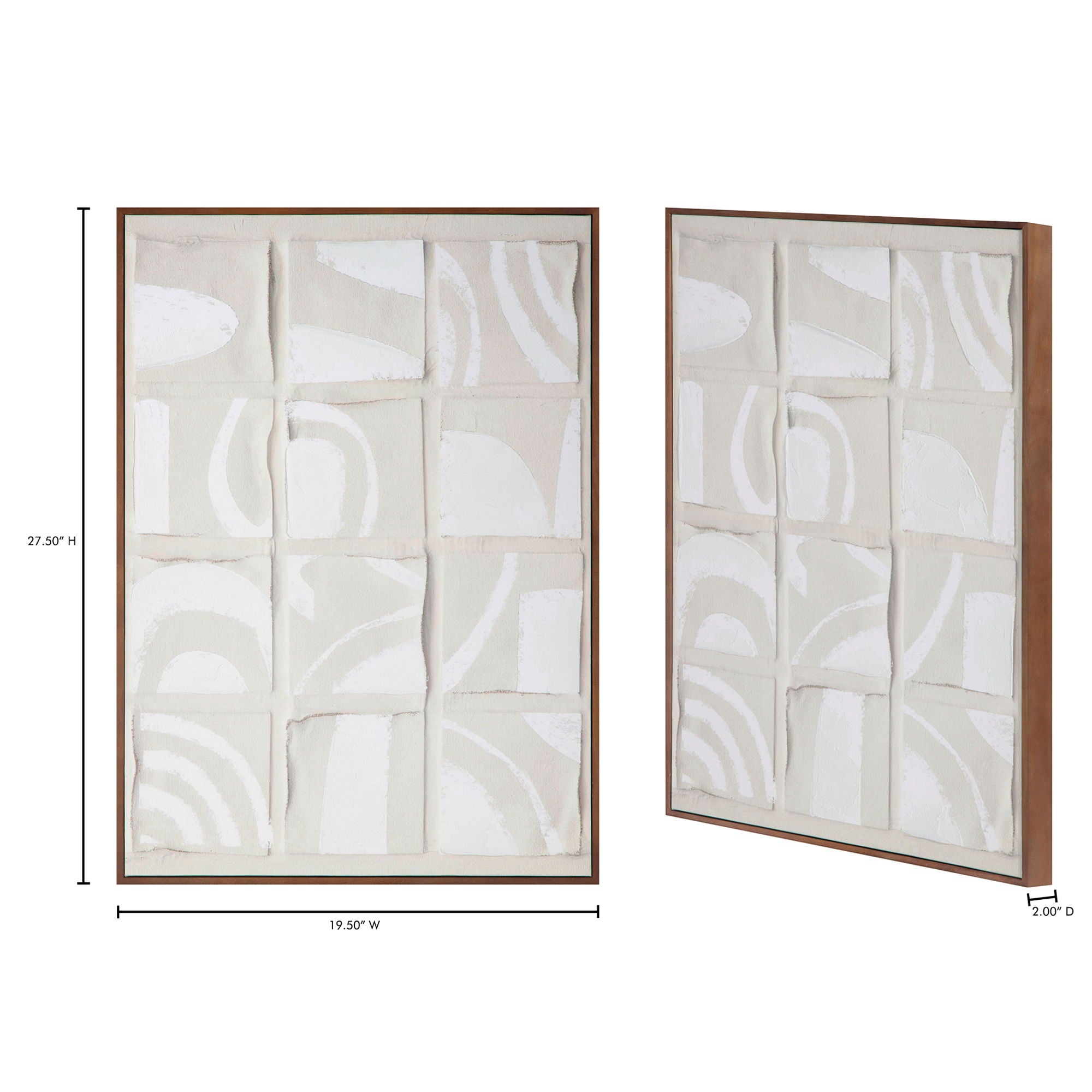 Unfold - 1 Framed Print - White