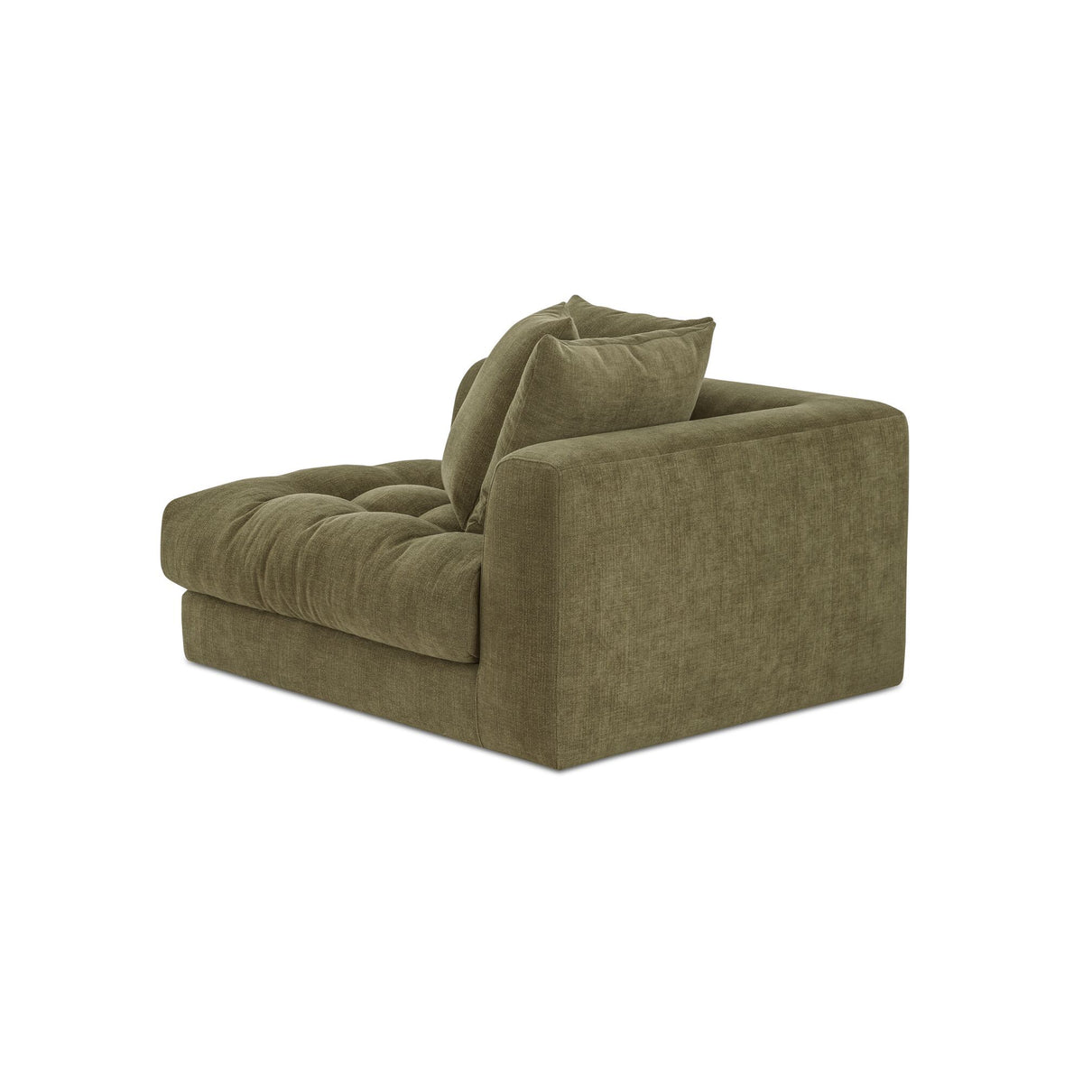 Davie - Right Arm Facing Chair - Olive Green