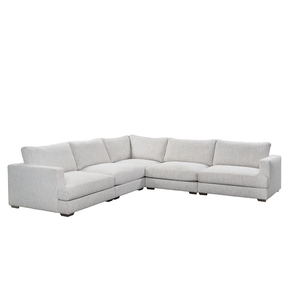 Ludwig - Upholstered 5 Piece Sectional - Ivory