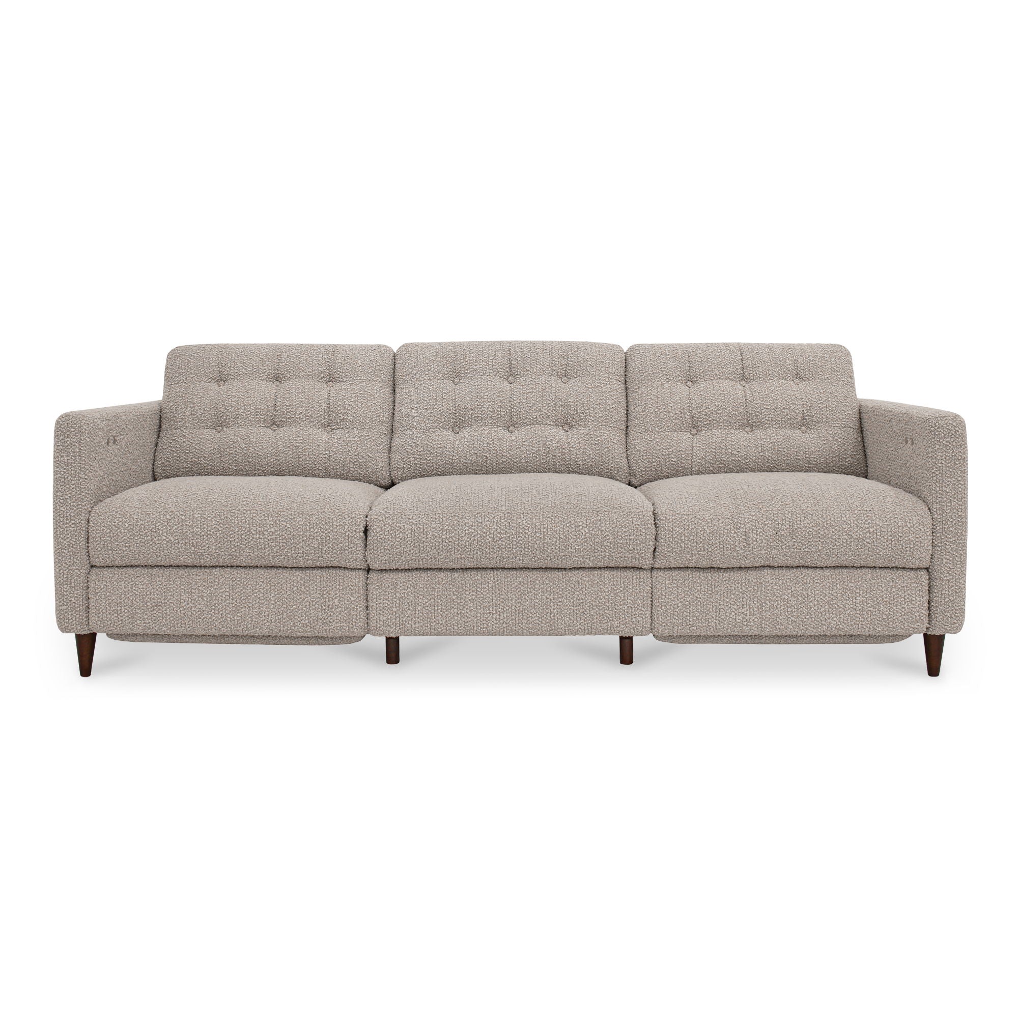 Bridgers - Power Recliner Sofa - Warm Grey