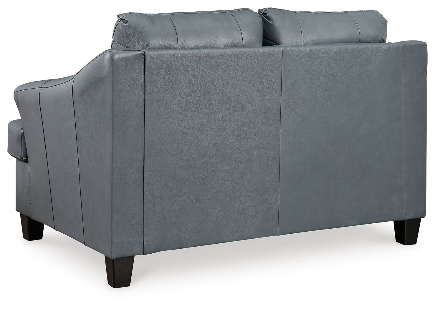 Genoa - Steel - Loveseat - Leather Match