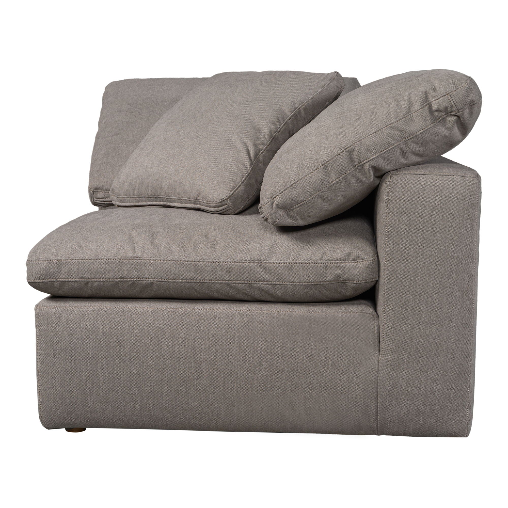 Terra - Condo Corner Chair Livesmart Fabric - Light Gray