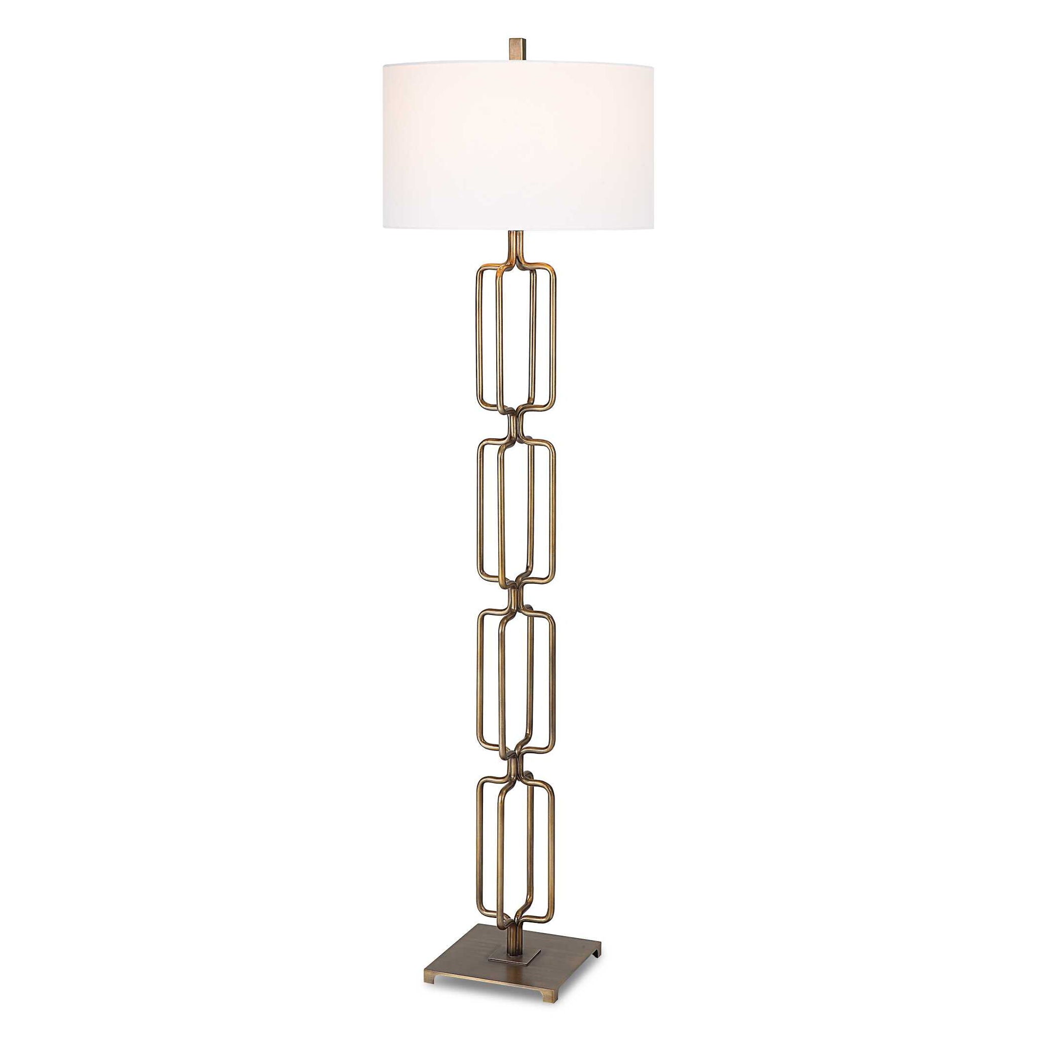 Link - Brushed Gold Floor Lamp