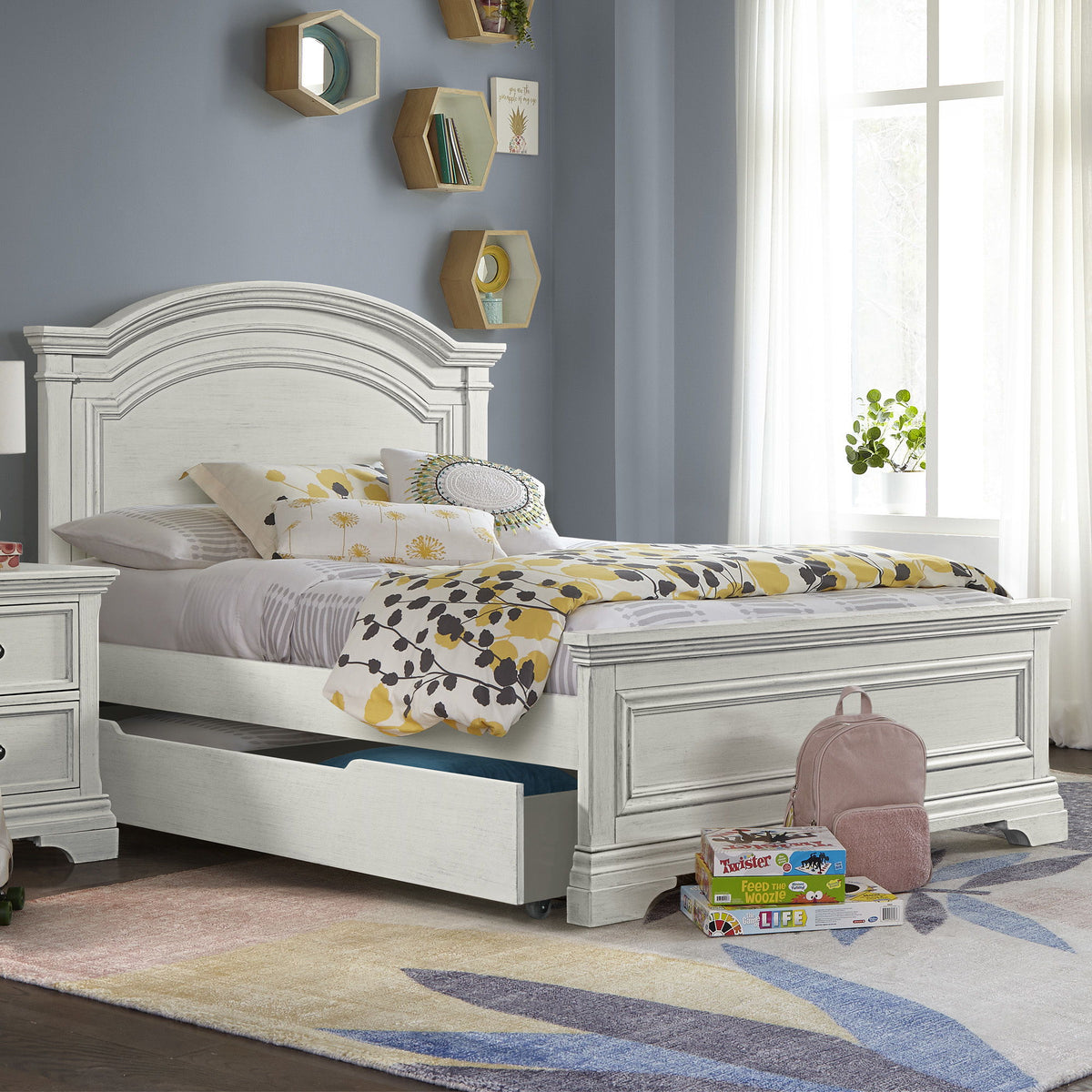 Olivia - Trundle - Brushed White