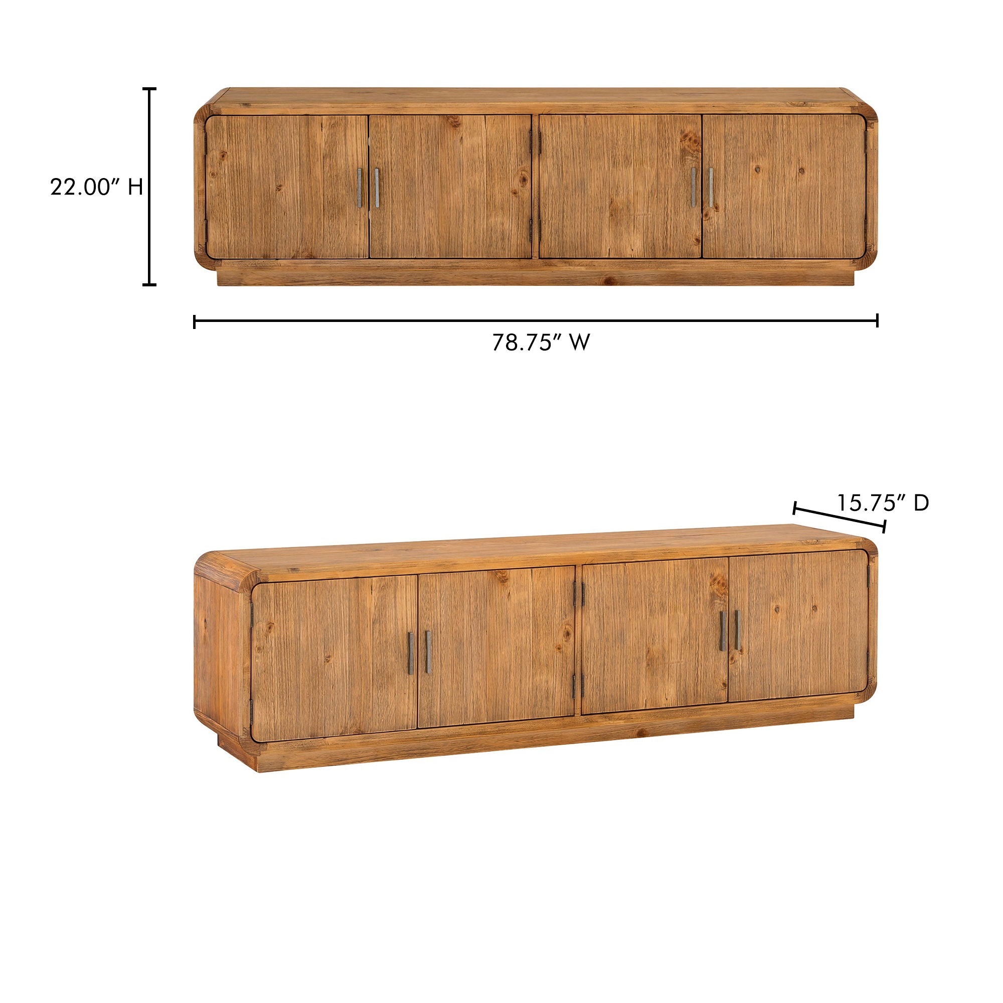 Monterey - Media Cabinet - Rustic Blonde