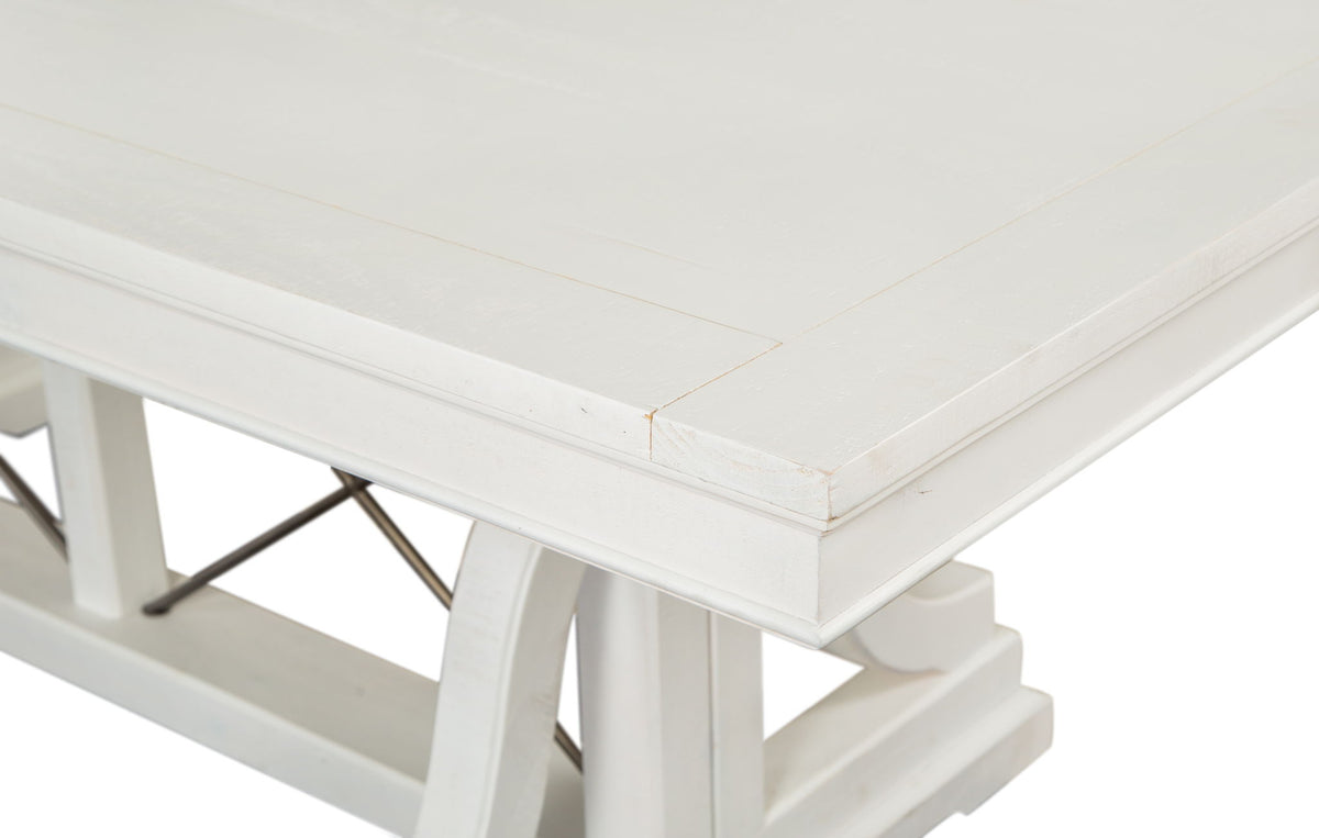 Heron Cove - Trestle Dining Table - Chalk White