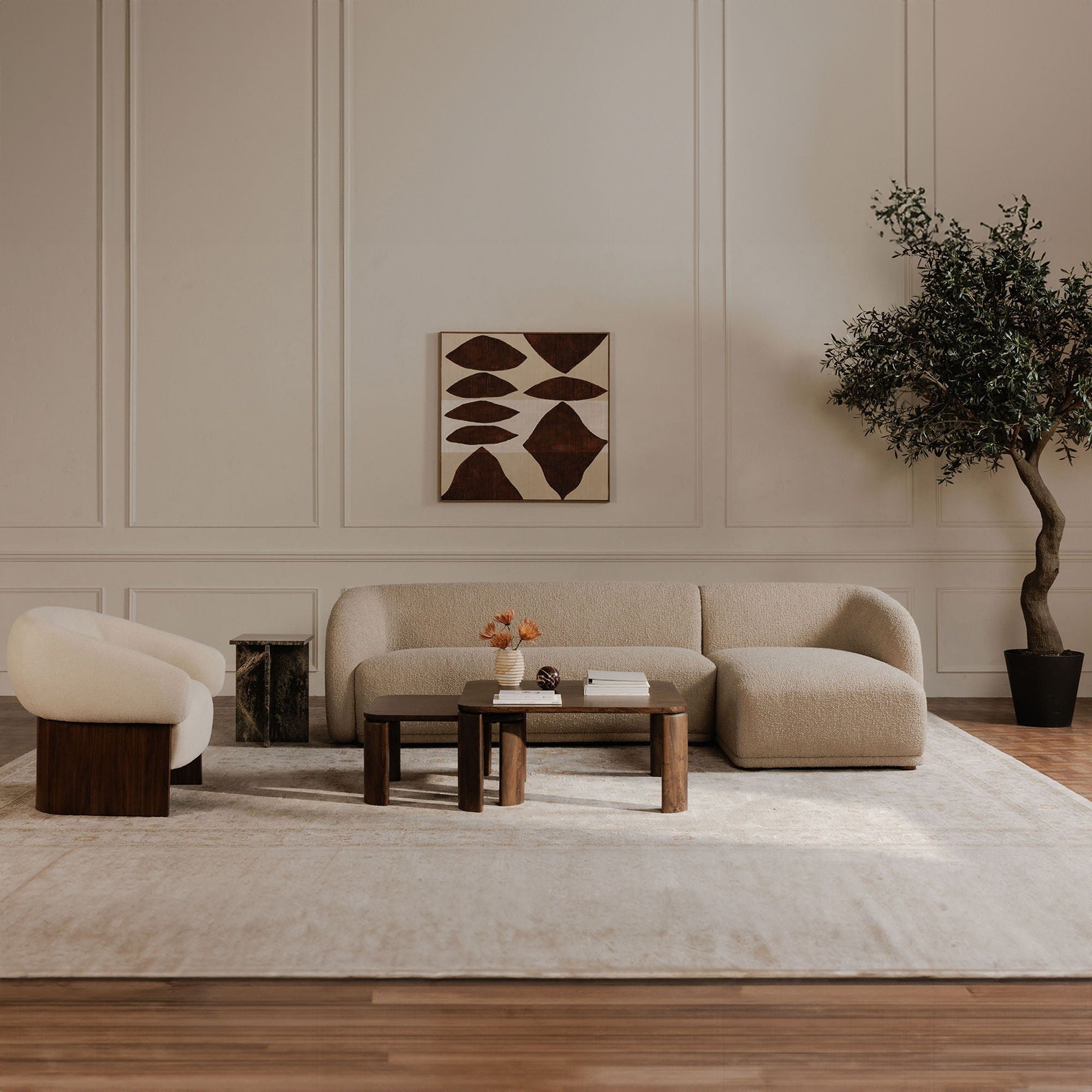 Faye - Left Sectional - Beige
