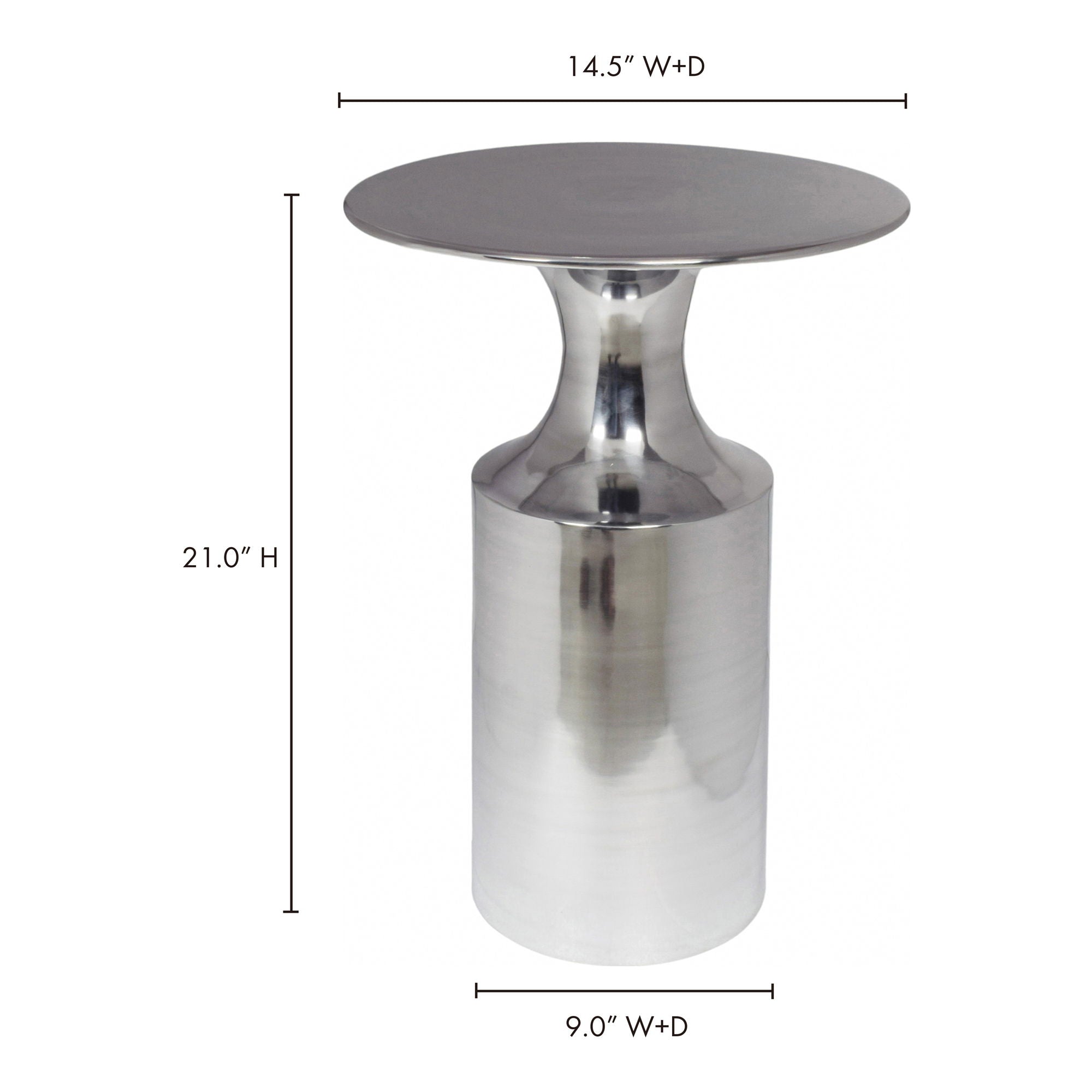 Rassa - Accent Table - Pearl Silver