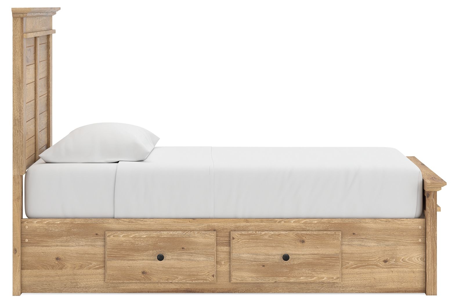 Makidern - Panel Storage Bed With Under Bed Storage Unit