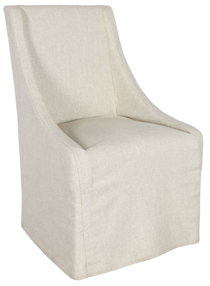 Warwick - Upholstered Rolling Dining Chair