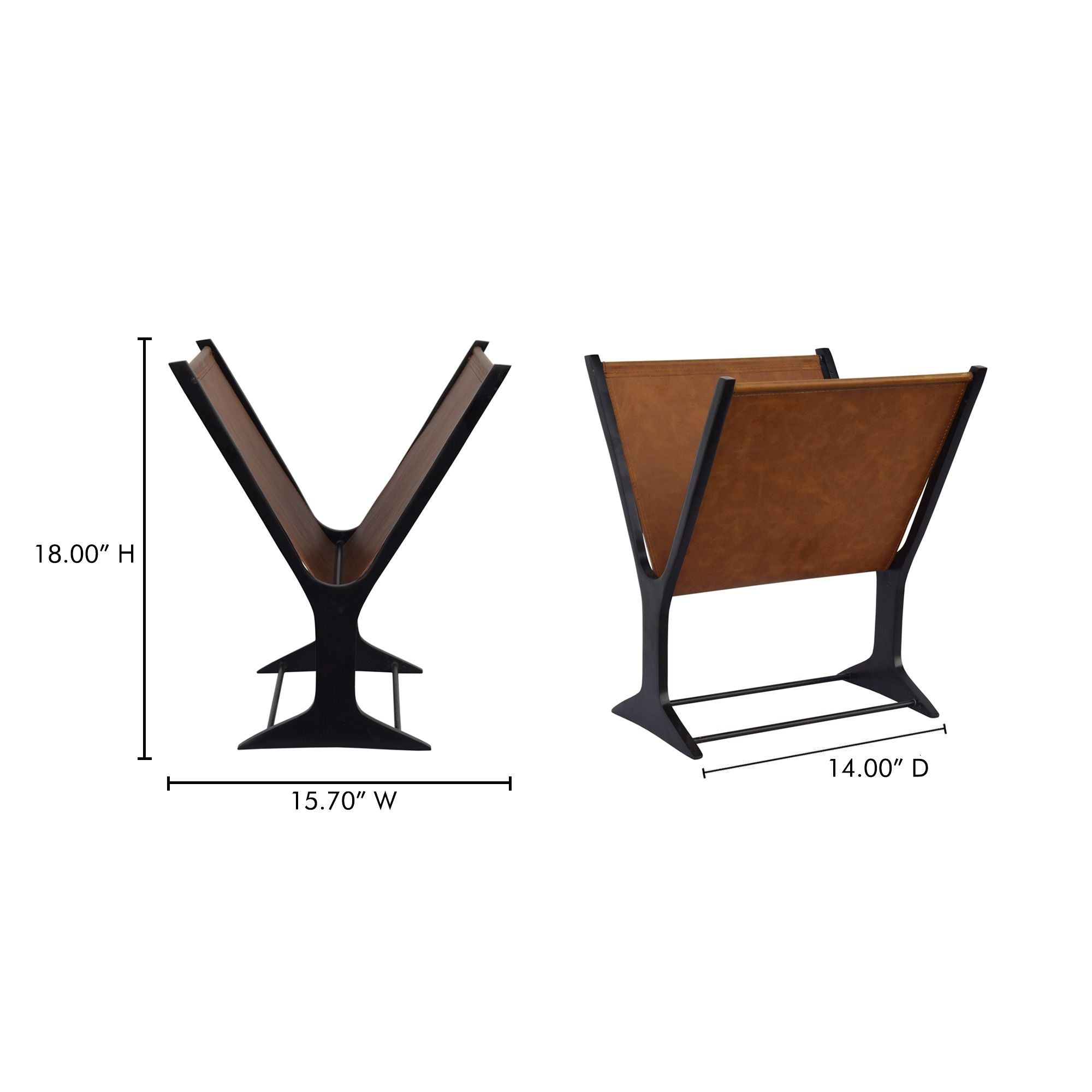 Ziff - Magazine Holder - Brown